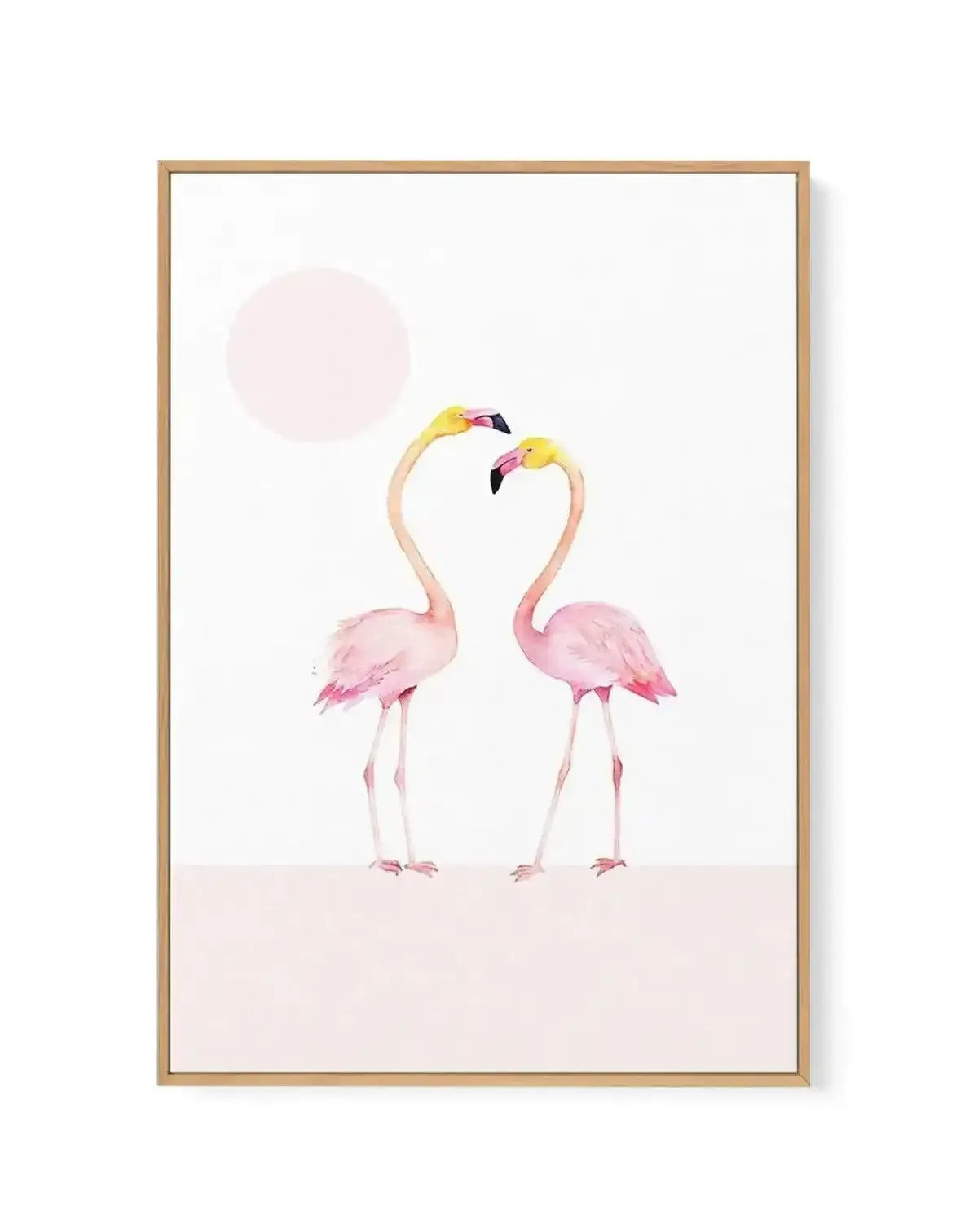 Flamingo II | Framed Canvas-CANVAS-You can shop wall art online with Olive et Oriel for everything from abstract art to fun kids wall art. Our beautiful modern art prints and canvas art are available from large canvas prints to wall art paintings and our proudly Australian artwork collection offers only the highest quality framed large wall art and canvas art Australia - You can buy fashion photography prints or Hampton print posters and paintings on canvas from Olive et Oriel and have them deli