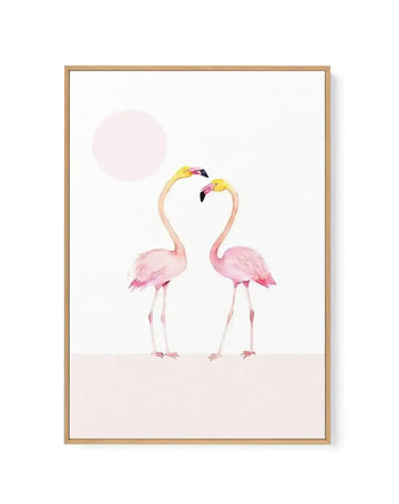 Flamingo II | Framed Canvas-CANVAS-You can shop wall art online with Olive et Oriel for everything from abstract art to fun kids wall art. Our beautiful modern art prints and canvas art are available from large canvas prints to wall art paintings and our proudly Australian artwork collection offers only the highest quality framed large wall art and canvas art Australia - You can buy fashion photography prints or Hampton print posters and paintings on canvas from Olive et Oriel and have them deli