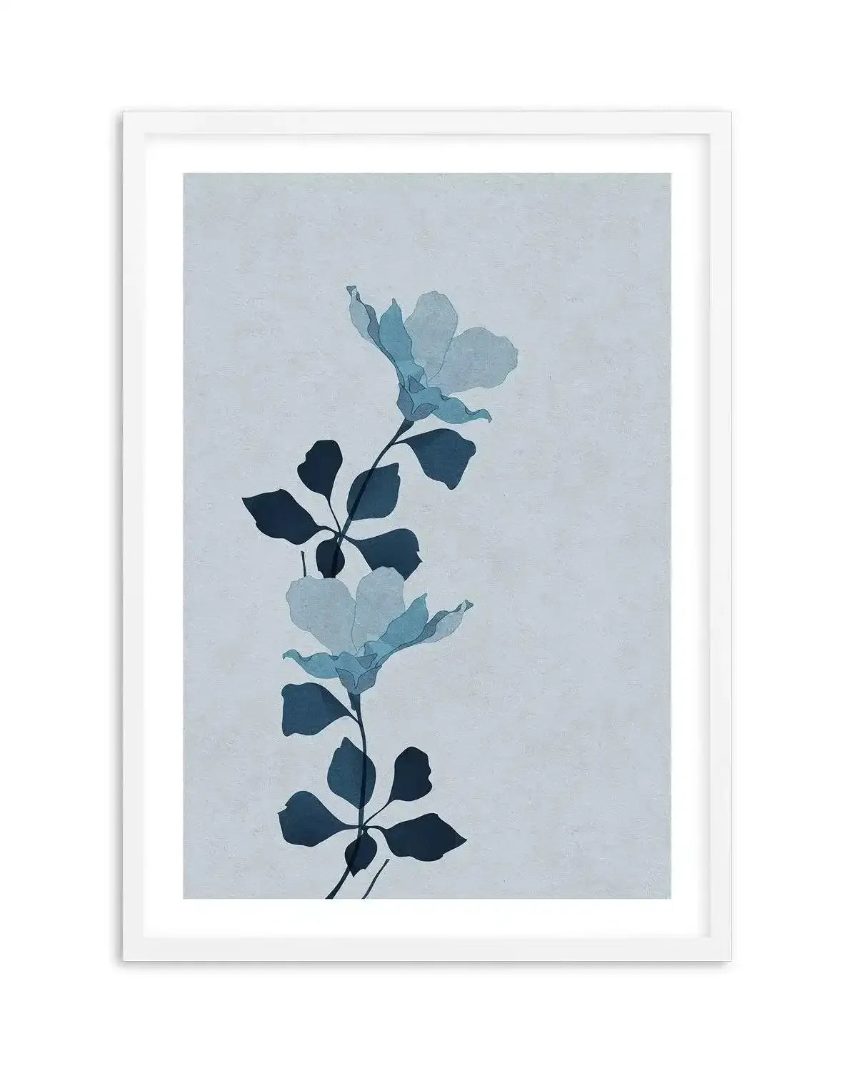 Fleur Graphique I | Blue Art Print-PRINT-Olive et Oriel-Olive et Oriel-A5 | 5.8" x 8.3" | 14.8 x 21cm-White-With White Border-Buy-Australian-Art-Prints-Online-with-Olive-et-Oriel-Your-Artwork-Specialists-Austrailia-Decorate-With-Coastal-Photo-Wall-Art-Prints-From-Our-Beach-House-Artwork-Collection-Fine-Poster-and-Framed-Artwork