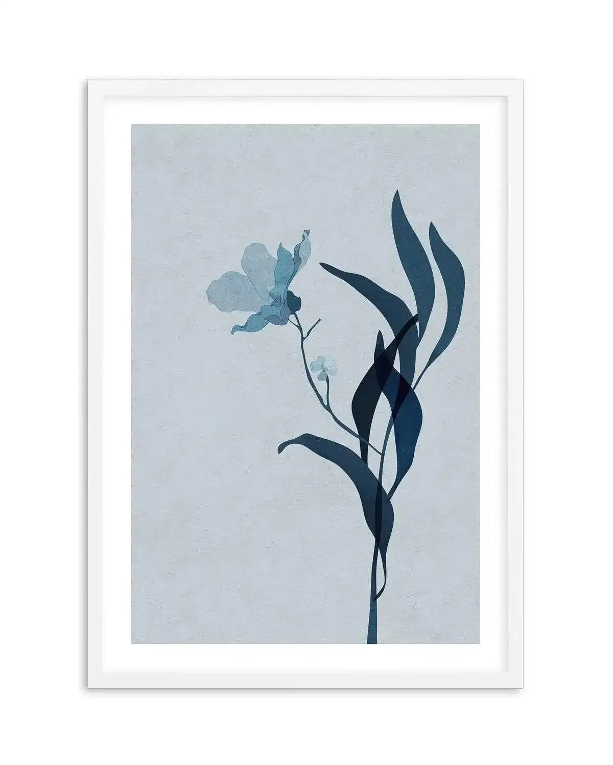 Fleur Graphique III | Blue Art Print-PRINT-Olive et Oriel-Olive et Oriel-A5 | 5.8" x 8.3" | 14.8 x 21cm-White-With White Border-Buy-Australian-Art-Prints-Online-with-Olive-et-Oriel-Your-Artwork-Specialists-Austrailia-Decorate-With-Coastal-Photo-Wall-Art-Prints-From-Our-Beach-House-Artwork-Collection-Fine-Poster-and-Framed-Artwork