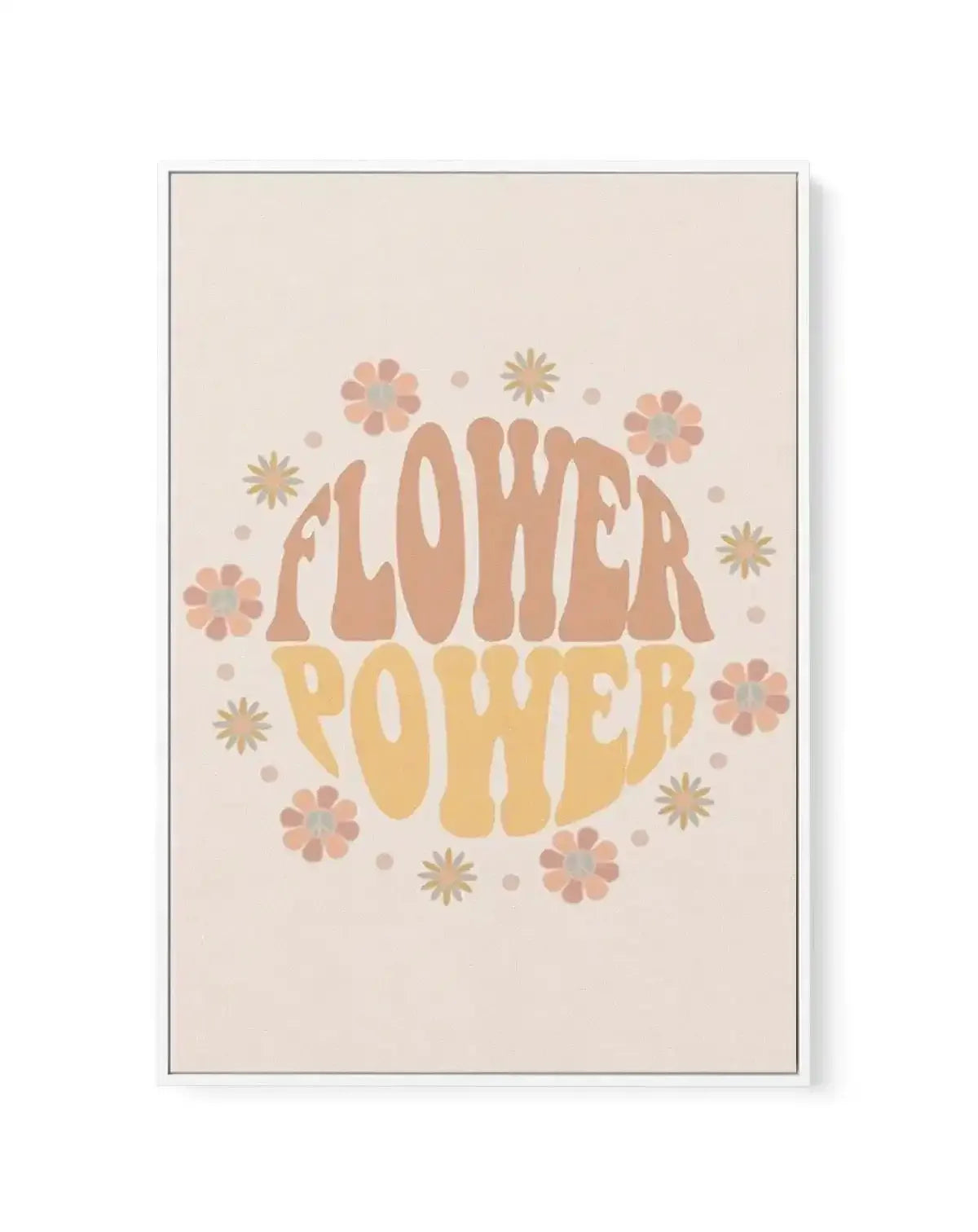 Flower Power | Framed Canvas-CANVAS-You can shop wall art online with Olive et Oriel for everything from abstract art to fun kids wall art. Our beautiful modern art prints and canvas art are available from large canvas prints to wall art paintings and our proudly Australian artwork collection offers only the highest quality framed large wall art and canvas art Australia - You can buy fashion photography prints or Hampton print posters and paintings on canvas from Olive et Oriel and have them del
