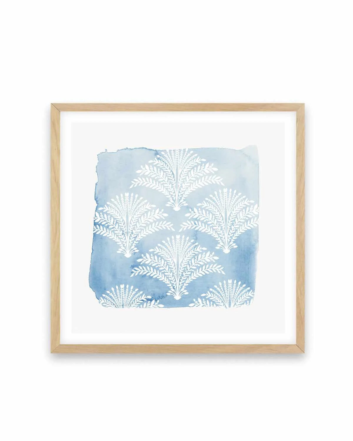 Following Blue Art Print from Olive et Oriel where you can shop wallpaper and artworks online