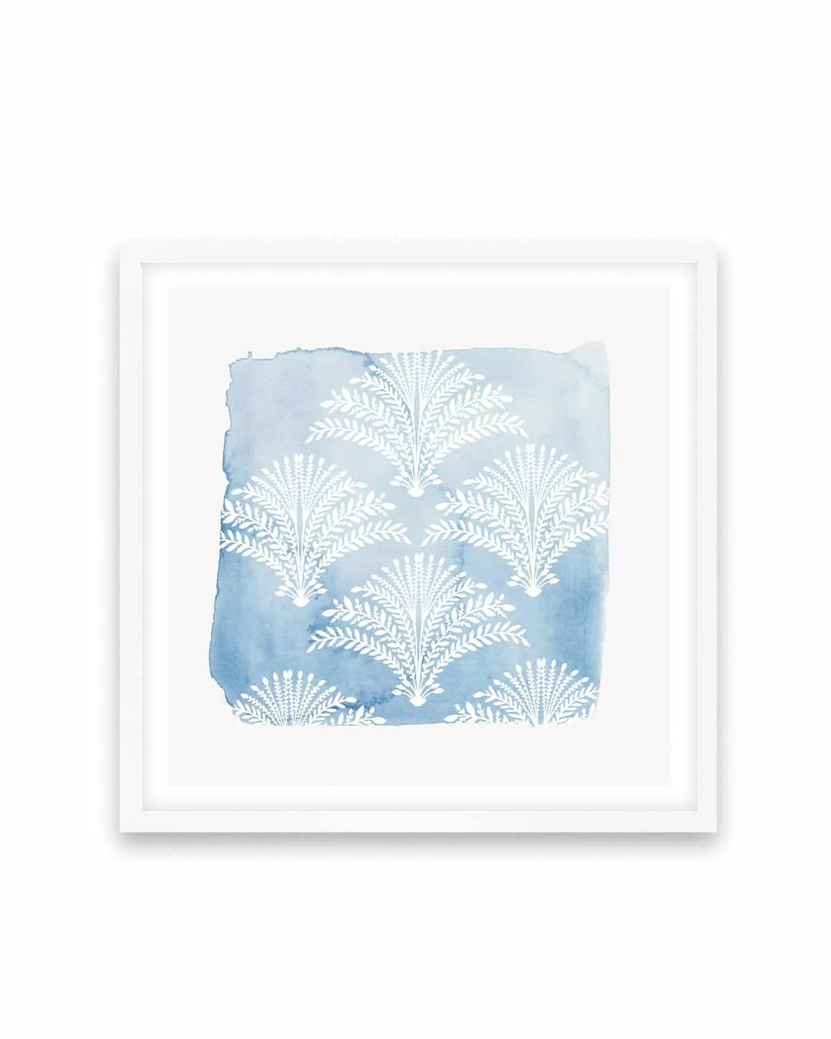 Following Blue Art Print from Olive et Oriel where you can shop wallpaper and artworks online