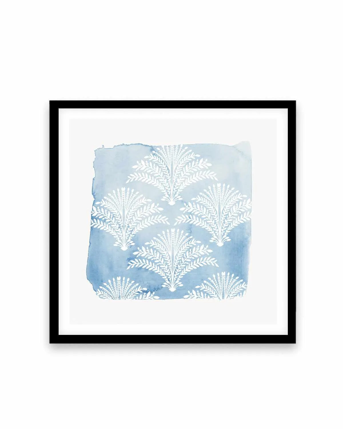 Following Blue Art Print from Olive et Oriel where you can shop wallpaper and artworks online
