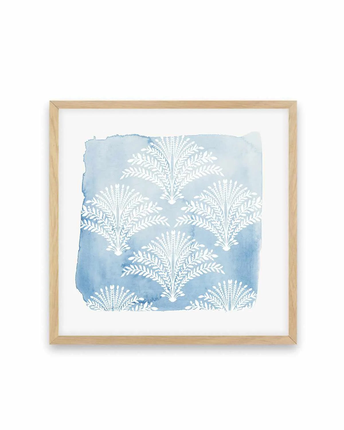 Following Blue Art Print from Olive et Oriel where you can shop wallpaper and artworks online