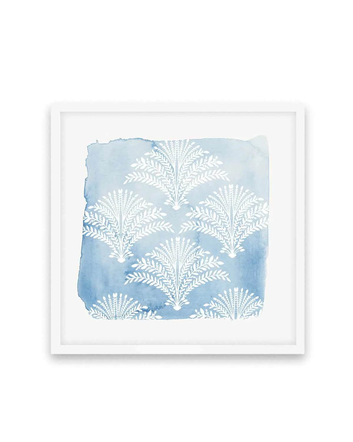 Following Blue Art Print from Olive et Oriel where you can shop wallpaper and artworks online