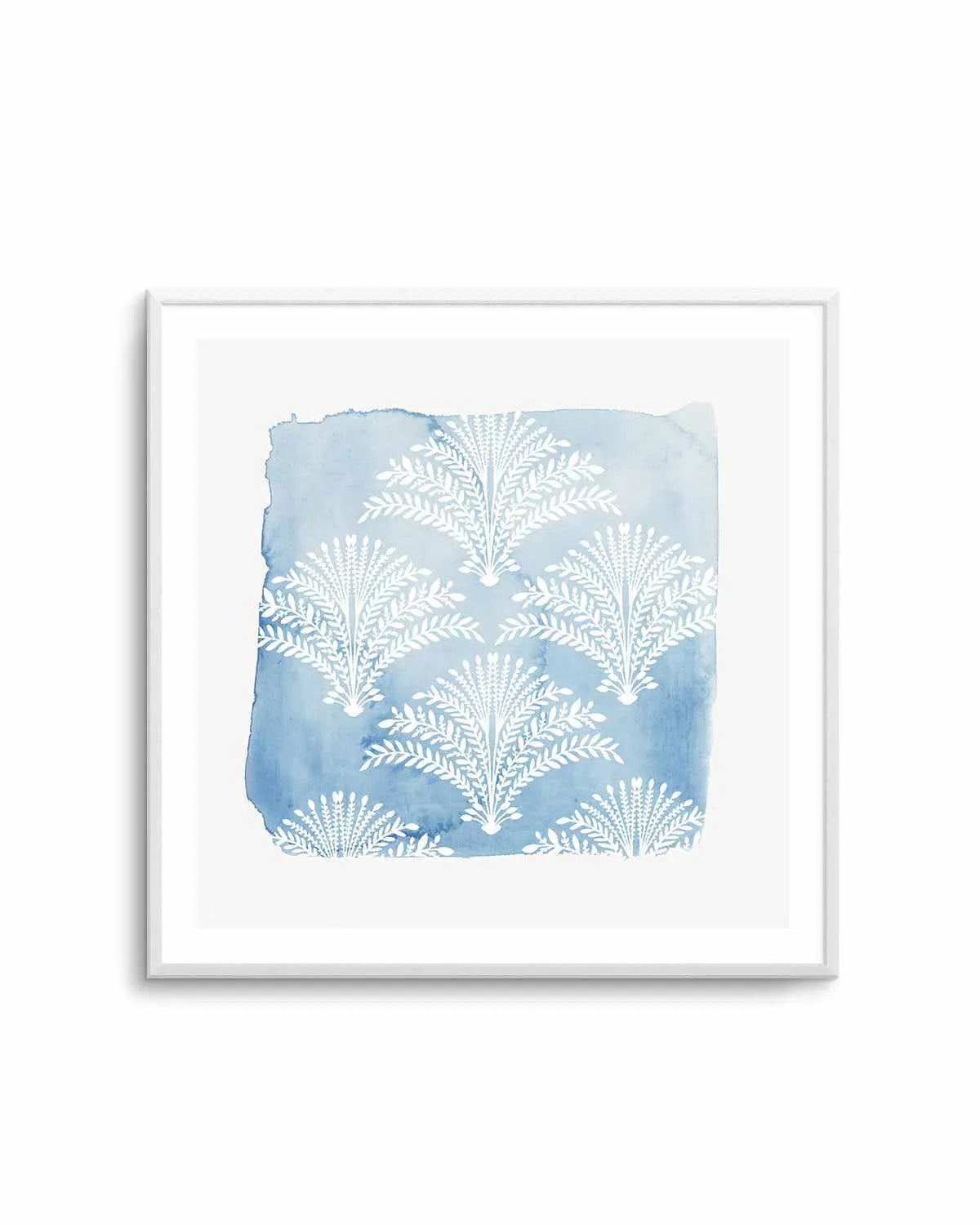 Following Blue Art Print from Olive et Oriel where you can shop wallpaper and artworks online