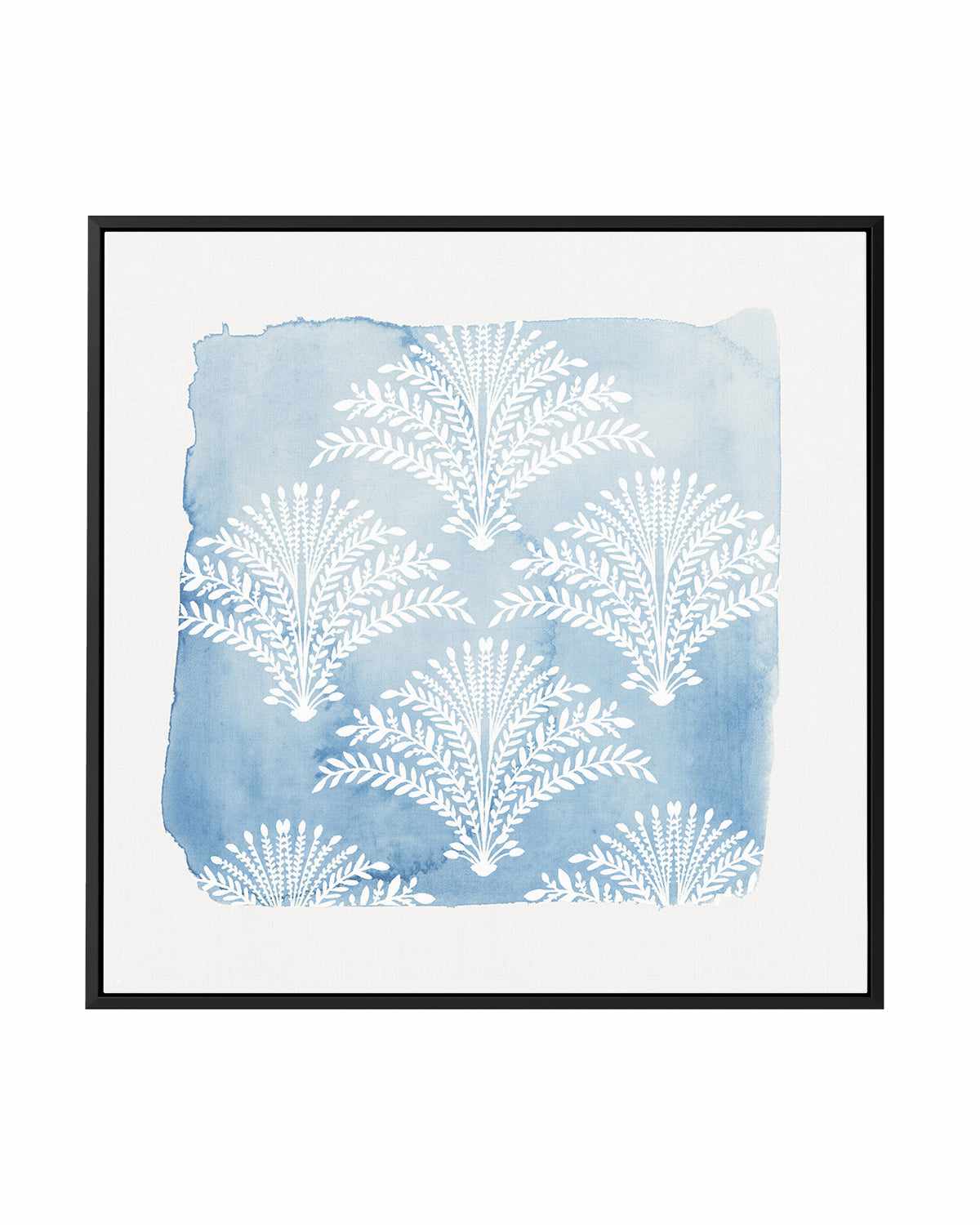 Following Blue | Framed Canvas Art Print