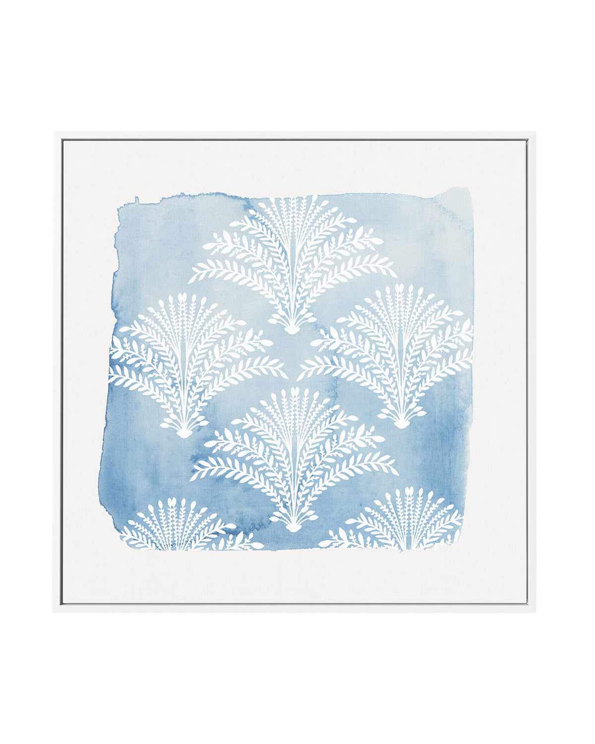 Following Blue | Framed Canvas Art Print