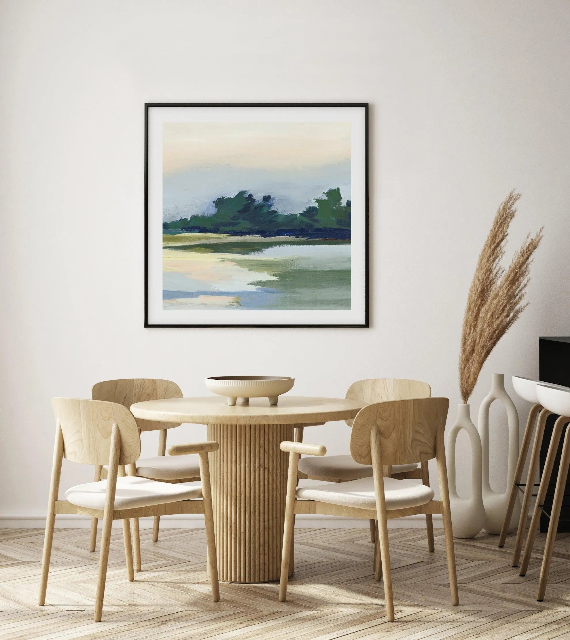 Forest Sunset View II Art Print from Olive et Oriel where you can shop wallpaper and artworks online