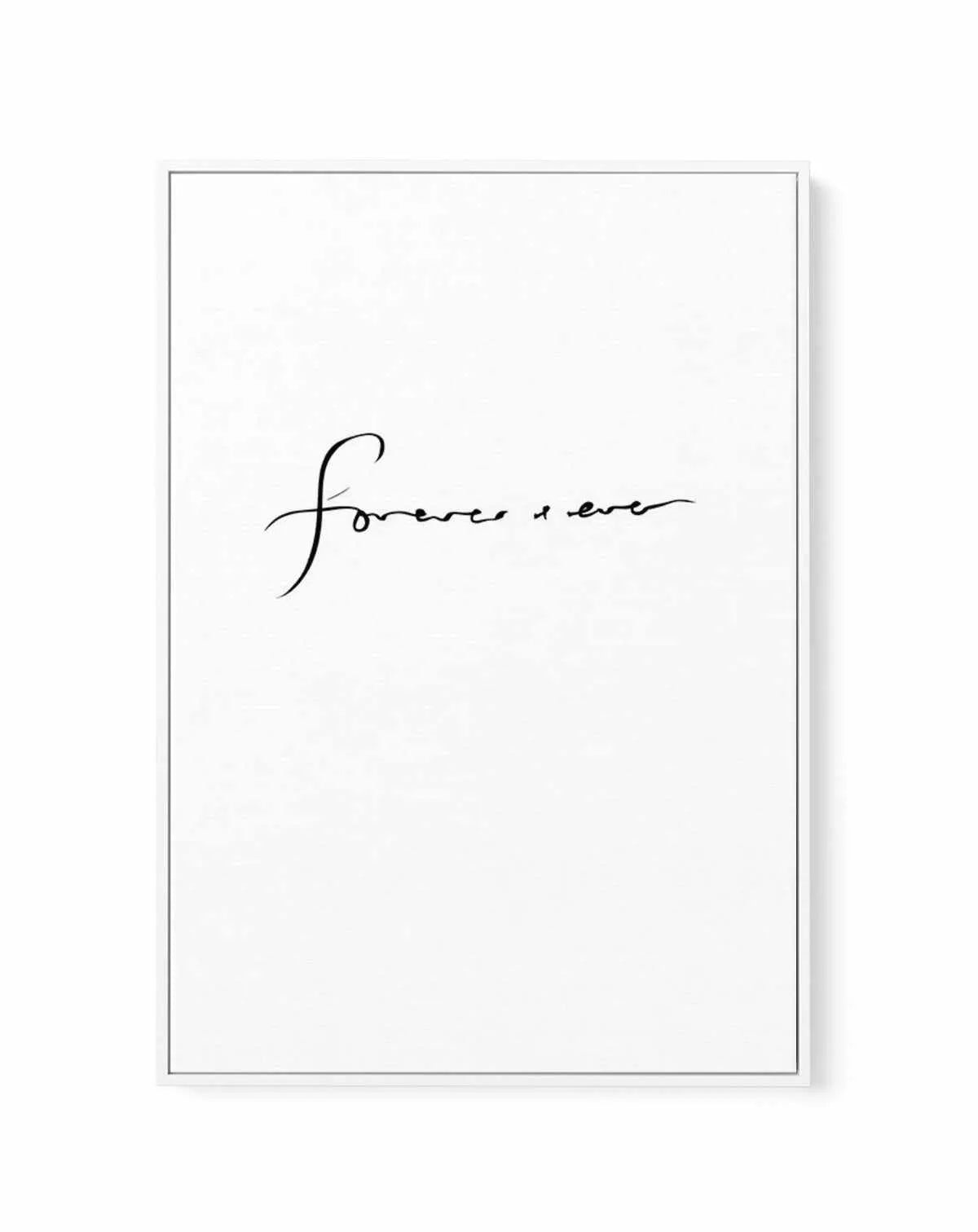 Forever + Ever | Framed Canvas-CANVAS-You can shop wall art online with Olive et Oriel for everything from abstract art to fun kids wall art. Our beautiful modern art prints and canvas art are available from large canvas prints to wall art paintings and our proudly Australian artwork collection offers only the highest quality framed large wall art and canvas art Australia - You can buy fashion photography prints or Hampton print posters and paintings on canvas from Olive et Oriel and have them d