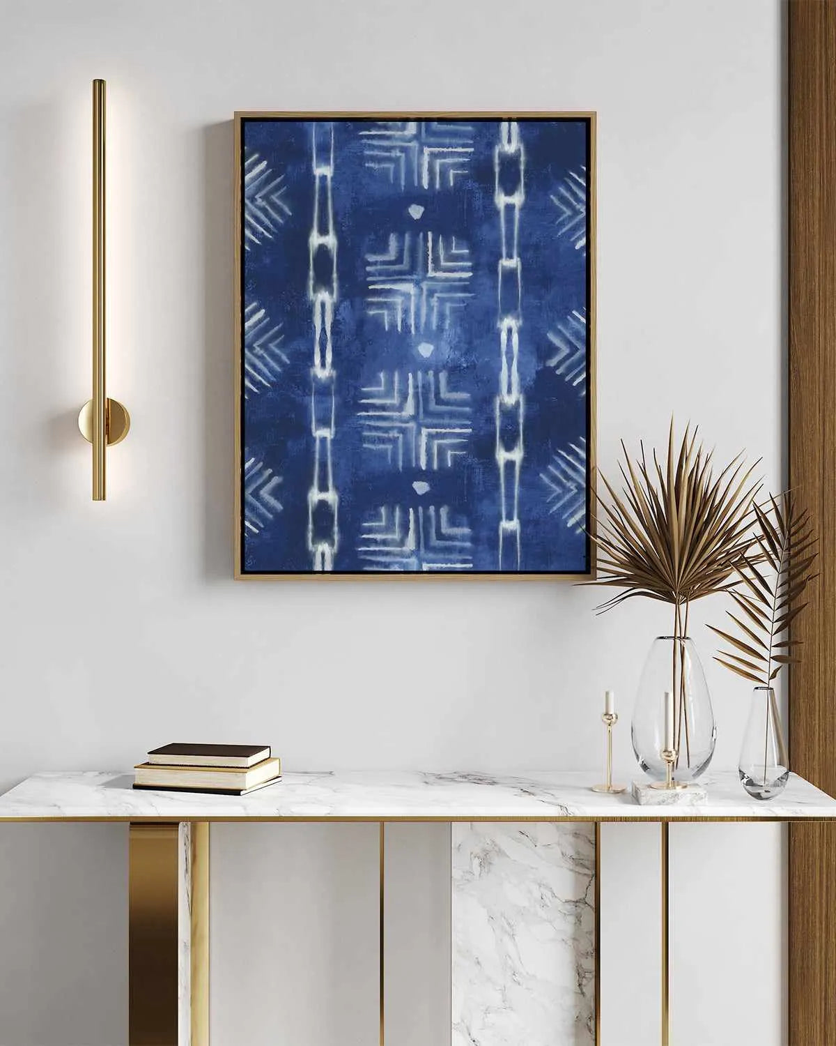 Formation Blue I | Framed Canvas Art Print from Olive et Oriel where you can shop wallpaper and artworks online
