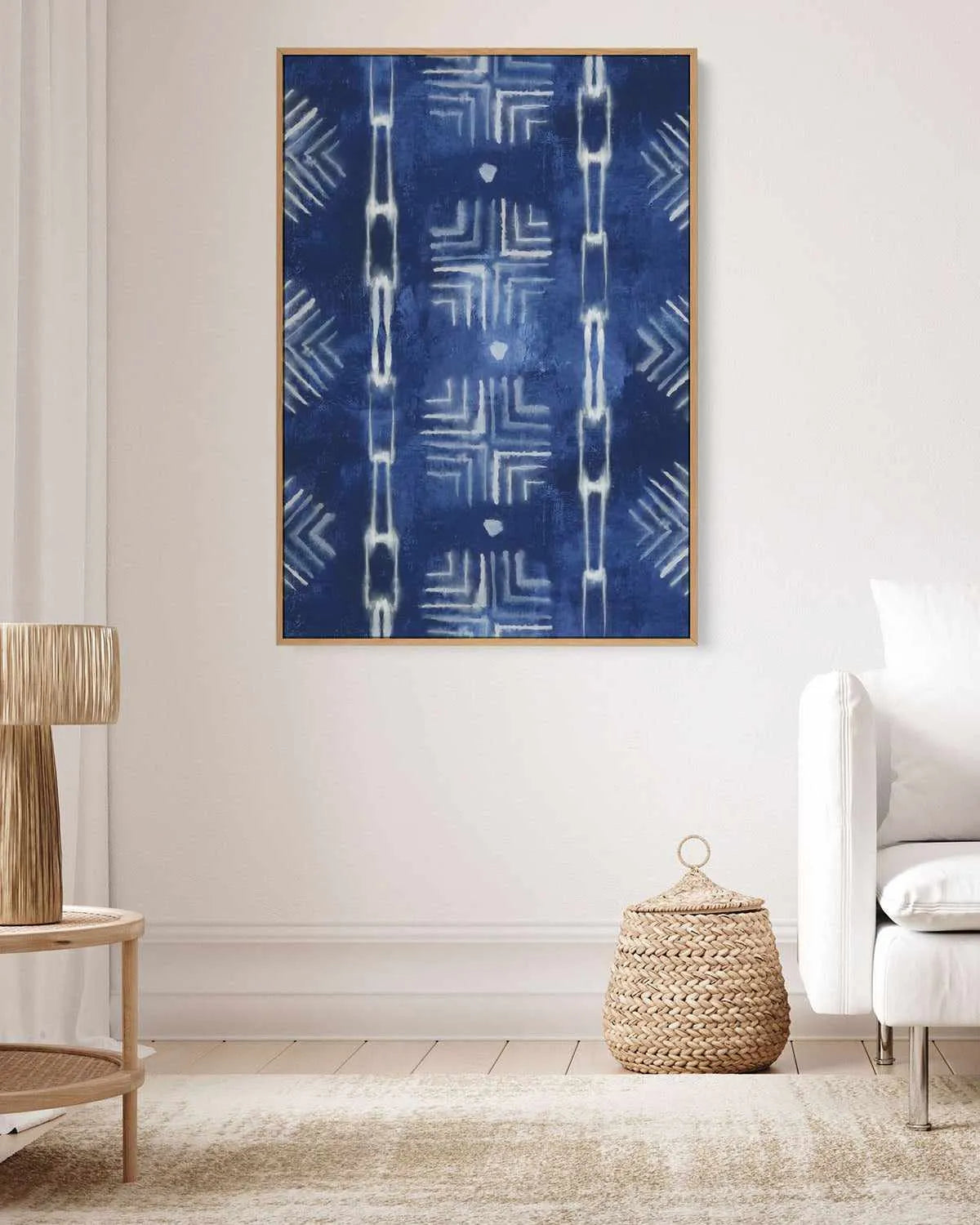 Formation Blue I | Framed Canvas Art Print from Olive et Oriel where you can shop wallpaper and artworks online
