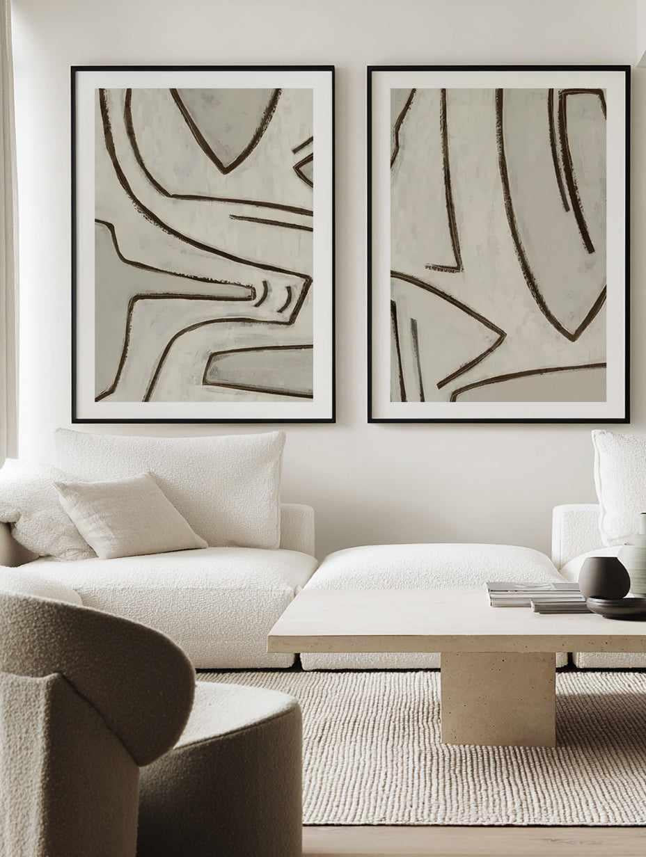 Formation I & II Art Print Set of 2 | Matching Wall Art from Olive et Oriel where you can shop wallpaper and artworks online
