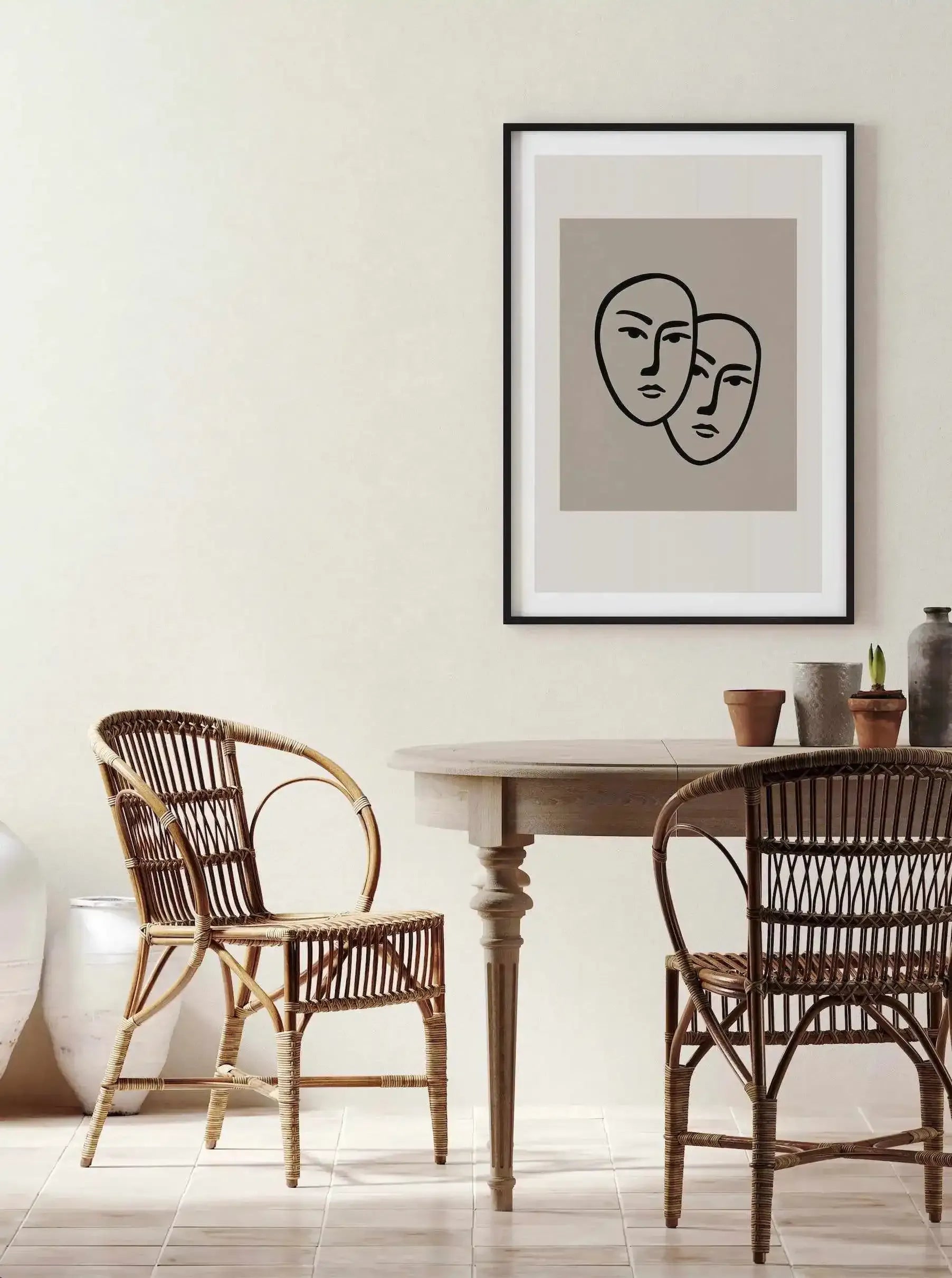 Forme Du Visage I Art Print-PRINT-Olive et Oriel-Olive et Oriel-Buy-Australian-Art-Prints-Online-with-Olive-et-Oriel-Your-Artwork-Specialists-Austrailia-Decorate-With-Coastal-Photo-Wall-Art-Prints-From-Our-Beach-House-Artwork-Collection-Fine-Poster-and-Framed-Artwork