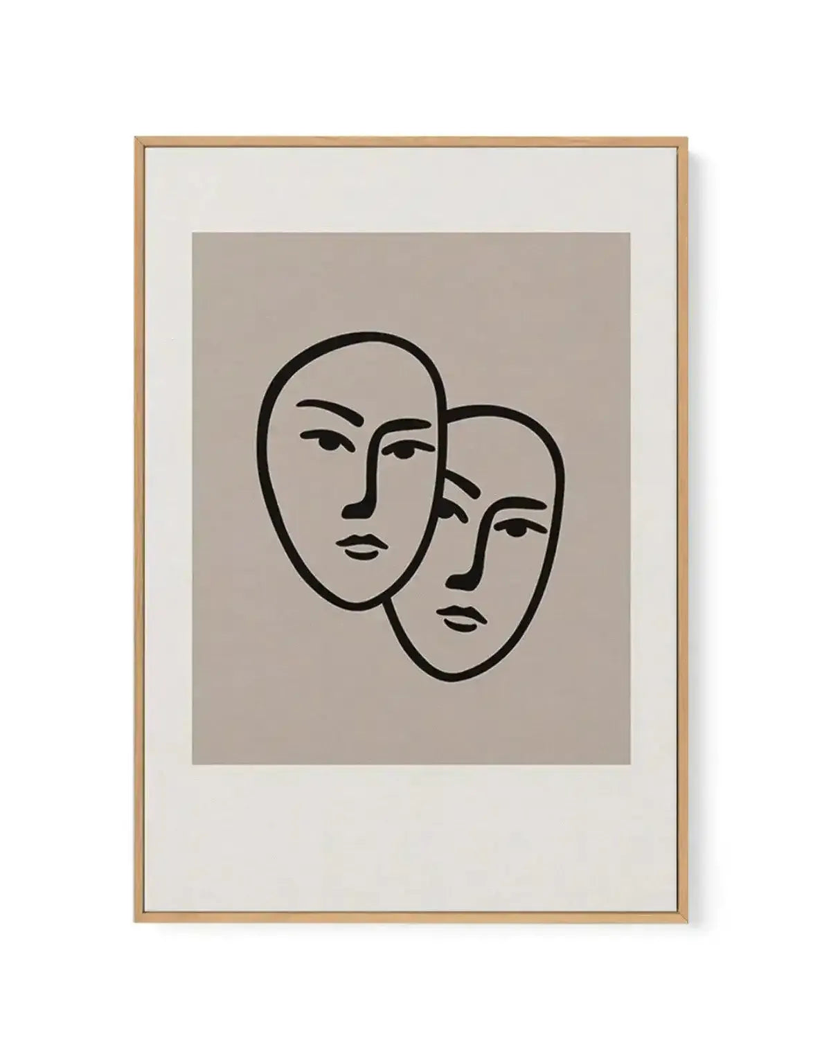 Forme Du Visage I | Framed Canvas-CANVAS-You can shop wall art online with Olive et Oriel for everything from abstract art to fun kids wall art. Our beautiful modern art prints and canvas art are available from large canvas prints to wall art paintings and our proudly Australian artwork collection offers only the highest quality framed large wall art and canvas art Australia - You can buy fashion photography prints or Hampton print posters and paintings on canvas from Olive et Oriel and have the