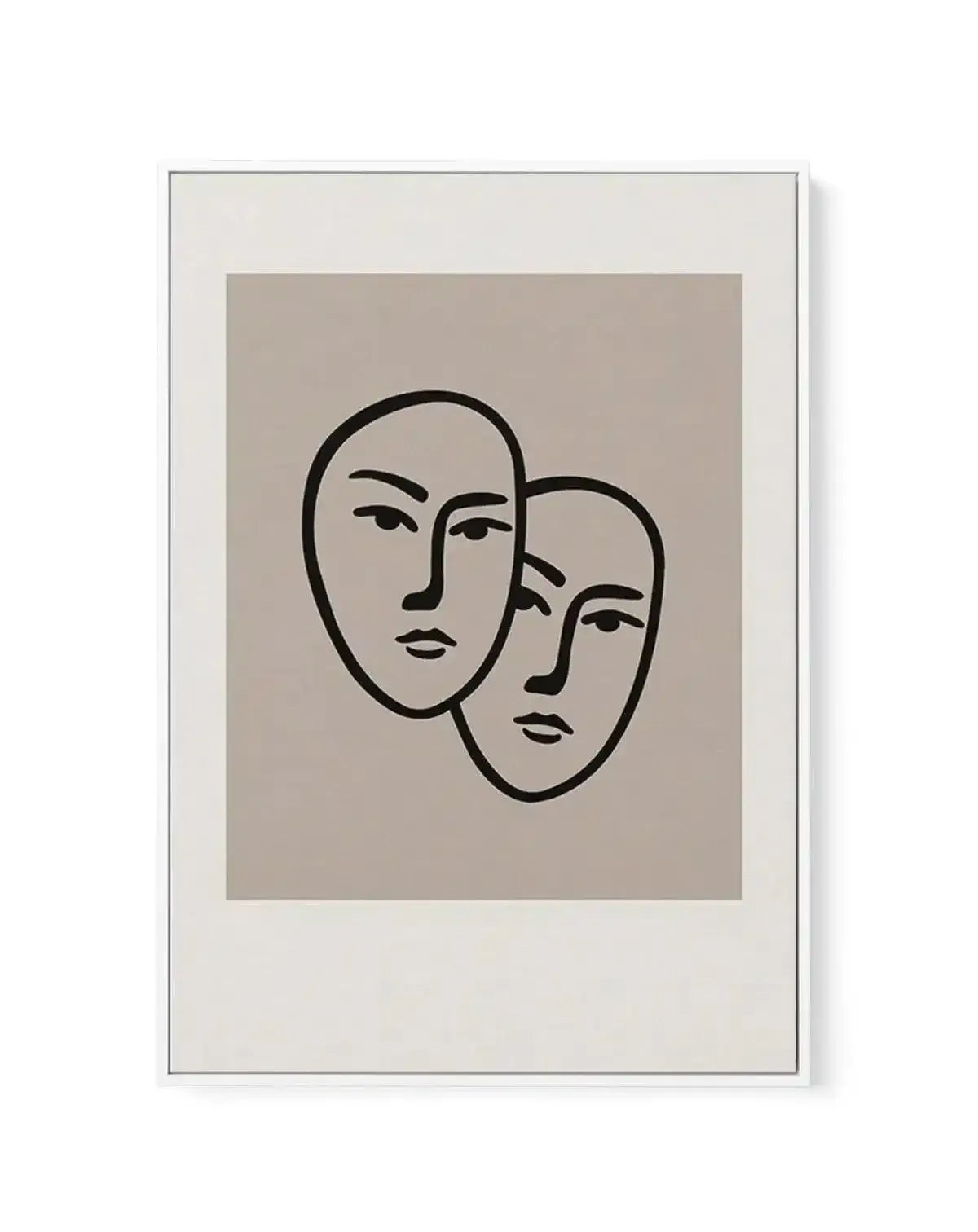 Forme Du Visage I | Framed Canvas-CANVAS-You can shop wall art online with Olive et Oriel for everything from abstract art to fun kids wall art. Our beautiful modern art prints and canvas art are available from large canvas prints to wall art paintings and our proudly Australian artwork collection offers only the highest quality framed large wall art and canvas art Australia - You can buy fashion photography prints or Hampton print posters and paintings on canvas from Olive et Oriel and have the