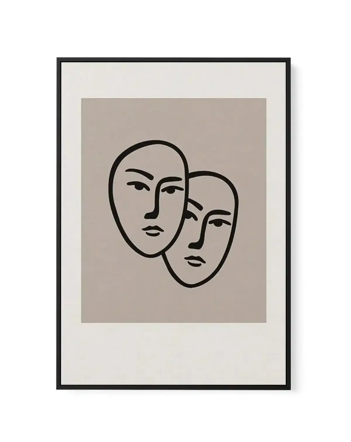 Forme Du Visage I | Framed Canvas-CANVAS-You can shop wall art online with Olive et Oriel for everything from abstract art to fun kids wall art. Our beautiful modern art prints and canvas art are available from large canvas prints to wall art paintings and our proudly Australian artwork collection offers only the highest quality framed large wall art and canvas art Australia - You can buy fashion photography prints or Hampton print posters and paintings on canvas from Olive et Oriel and have the