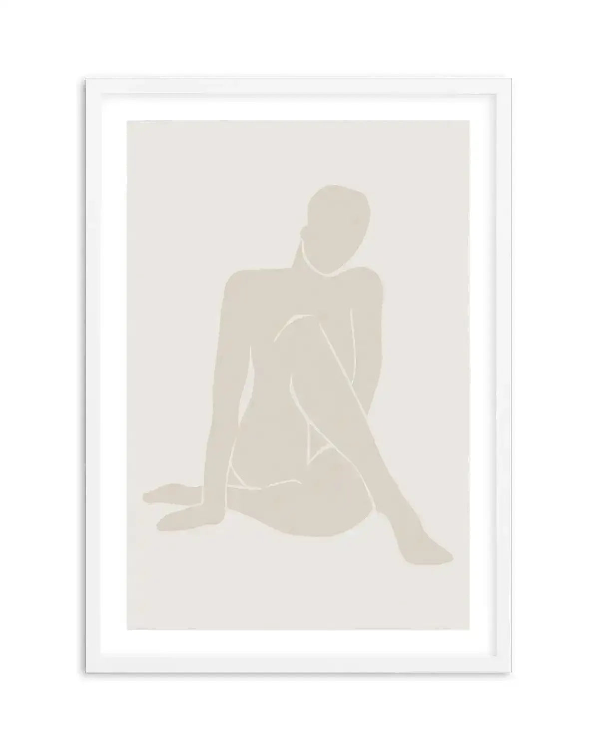 Forme Feminine I | Beige Art Print-PRINT-Olive et Oriel-Olive et Oriel-A4 | 8.3" x 11.7" | 21 x 29.7cm-White-With White Border-Buy-Australian-Art-Prints-Online-with-Olive-et-Oriel-Your-Artwork-Specialists-Austrailia-Decorate-With-Coastal-Photo-Wall-Art-Prints-From-Our-Beach-House-Artwork-Collection-Fine-Poster-and-Framed-Artwork