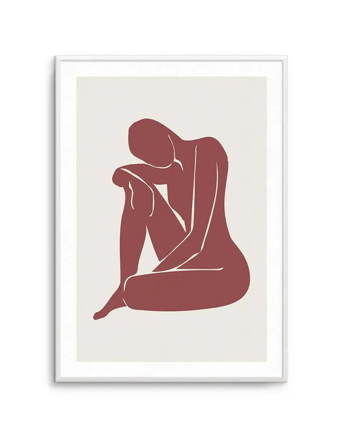 Forme Feminine II | Rouge Art Print-PRINT-Olive et Oriel-Olive et Oriel-A4 | 8.3" x 11.7" | 21 x 29.7cm-Unframed Art Print-With White Border-Buy-Australian-Art-Prints-Online-with-Olive-et-Oriel-Your-Artwork-Specialists-Austrailia-Decorate-With-Coastal-Photo-Wall-Art-Prints-From-Our-Beach-House-Artwork-Collection-Fine-Poster-and-Framed-Artwork