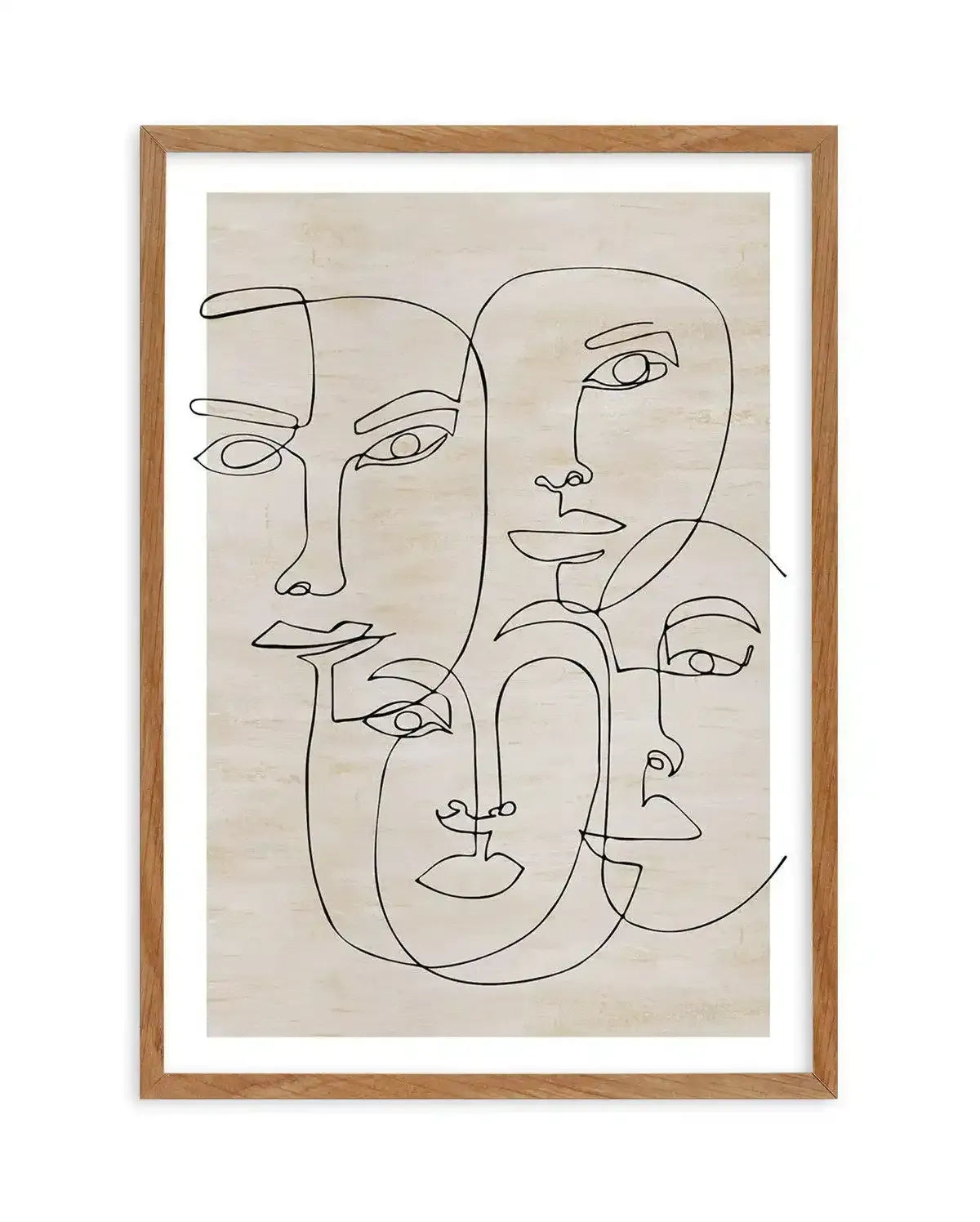 Four Faces Art Print-PRINT-Olive et Oriel-Olive et Oriel-Buy-Australian-Art-Prints-Online-with-Olive-et-Oriel-Your-Artwork-Specialists-Austrailia-Decorate-With-Coastal-Photo-Wall-Art-Prints-From-Our-Beach-House-Artwork-Collection-Fine-Poster-and-Framed-Artwork