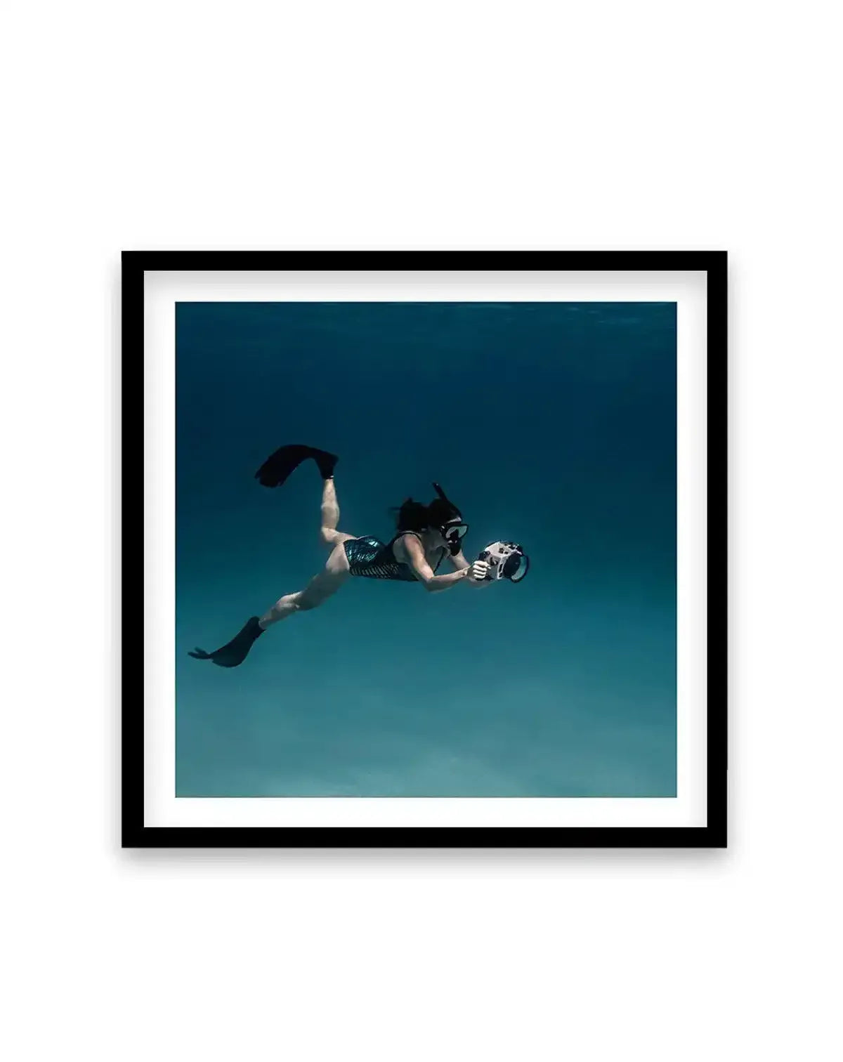 Free Divin' | Colour SQ Art Print-PRINT-Olive et Oriel-Olive et Oriel-70x70 cm | 27.5" x 27.5"-Black-With White Border-Buy-Australian-Art-Prints-Online-with-Olive-et-Oriel-Your-Artwork-Specialists-Austrailia-Decorate-With-Coastal-Photo-Wall-Art-Prints-From-Our-Beach-House-Artwork-Collection-Fine-Poster-and-Framed-Artwork