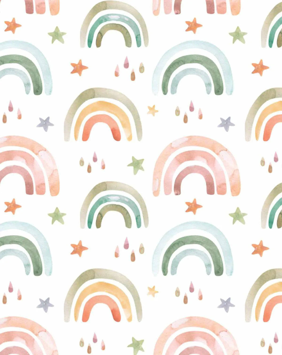 Fun Rainbows I Wallpaper - Olive et Oriel