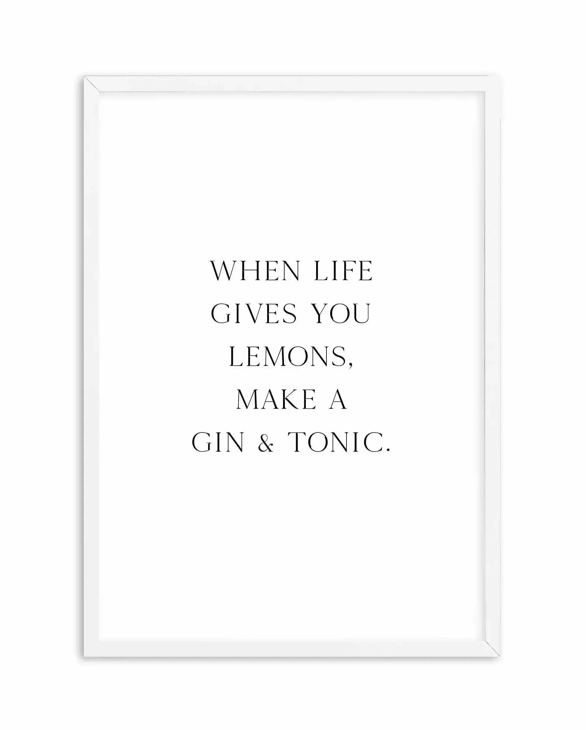Gin & Tonic Art Print-PRINT-Olive et Oriel-Olive et Oriel-A3 | 11.7" x 16.5" | 29.7 x 42 cm-White-With White Border-Buy-Australian-Art-Prints-Online-with-Olive-et-Oriel-Your-Artwork-Specialists-Austrailia-Decorate-With-Coastal-Photo-Wall-Art-Prints-From-Our-Beach-House-Artwork-Collection-Fine-Poster-and-Framed-Artwork