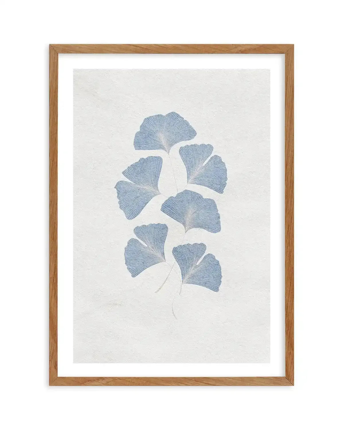 Ginkgo in Blue Art Print-PRINT-Olive et Oriel-Olive et Oriel-Buy-Australian-Art-Prints-Online-with-Olive-et-Oriel-Your-Artwork-Specialists-Austrailia-Decorate-With-Coastal-Photo-Wall-Art-Prints-From-Our-Beach-House-Artwork-Collection-Fine-Poster-and-Framed-Artwork