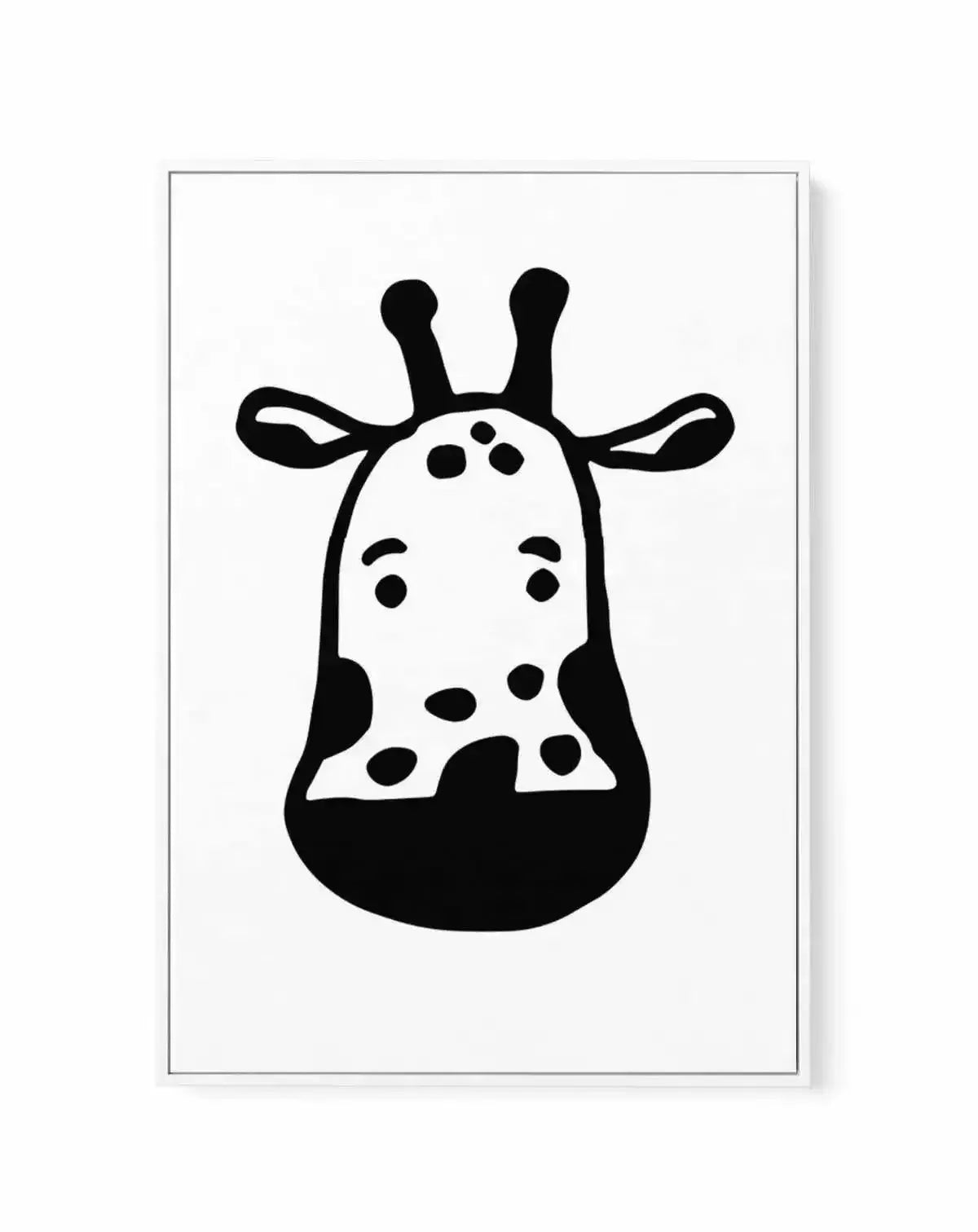 Giraffe B&W | Framed Canvas-CANVAS-You can shop wall art online with Olive et Oriel for everything from abstract art to fun kids wall art. Our beautiful modern art prints and canvas art are available from large canvas prints to wall art paintings and our proudly Australian artwork collection offers only the highest quality framed large wall art and canvas art Australia - You can buy fashion photography prints or Hampton print posters and paintings on canvas from Olive et Oriel and have them deli