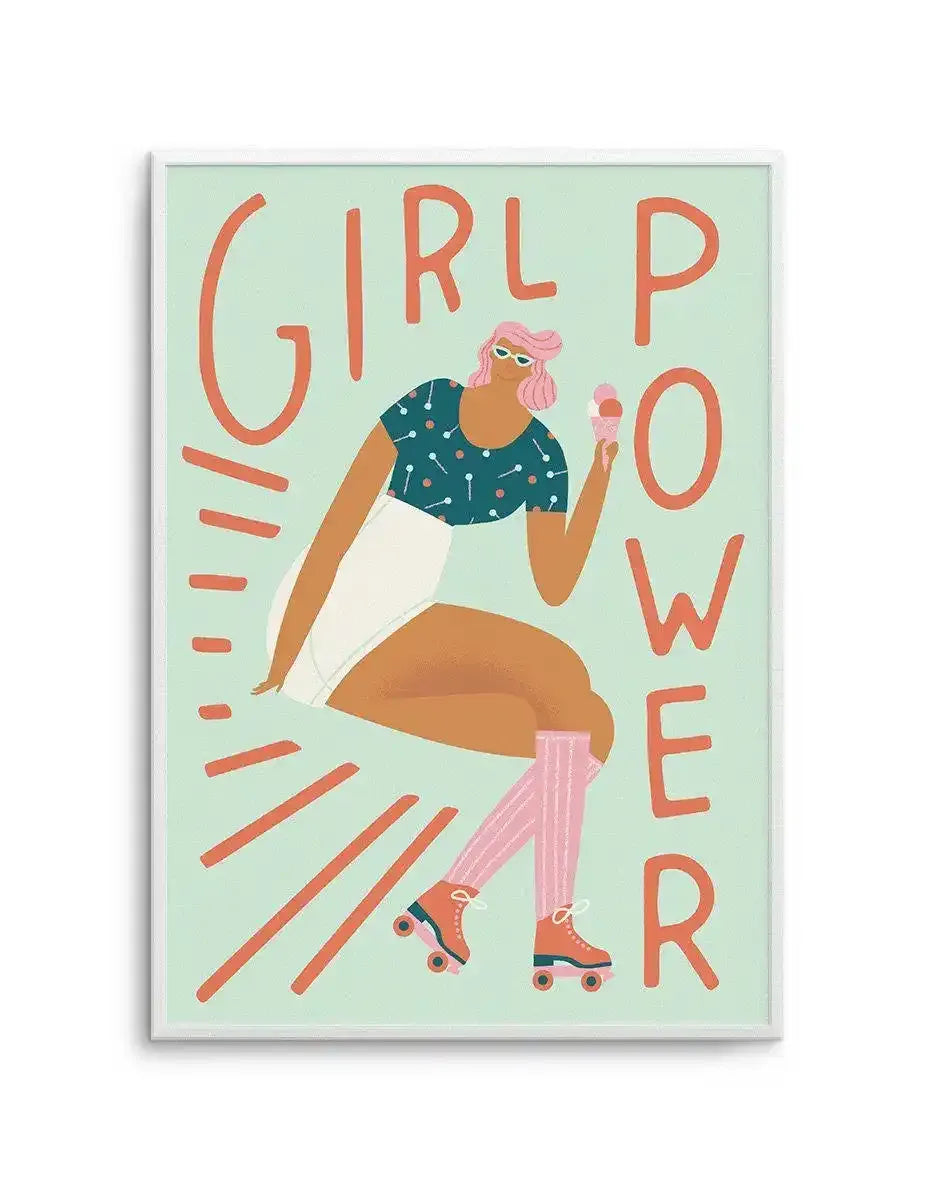Girl Power Art Print-PRINT-Olive et Oriel-Olive et Oriel-A5 | 5.8" x 8.3" | 14.8 x 21cm-Unframed Art Print-With White Border-Buy-Australian-Art-Prints-Online-with-Olive-et-Oriel-Your-Artwork-Specialists-Austrailia-Decorate-With-Coastal-Photo-Wall-Art-Prints-From-Our-Beach-House-Artwork-Collection-Fine-Poster-and-Framed-Artwork
