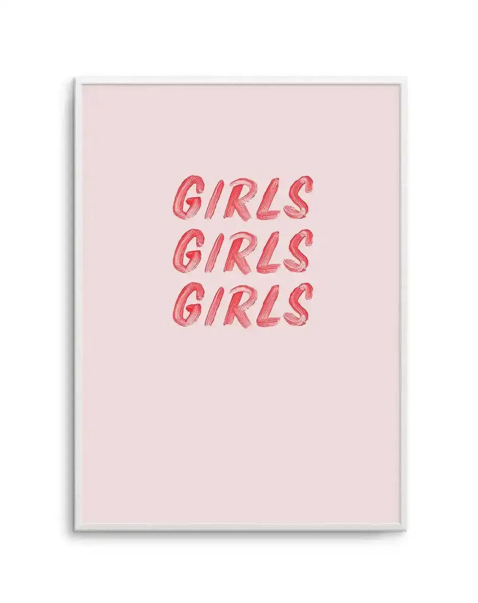 Girls Girls Girls Art Print-PRINT-Olive et Oriel-Olive et Oriel-A5 | 5.8" x 8.3" | 14.8 x 21cm-Unframed Art Print-With White Border-Buy-Australian-Art-Prints-Online-with-Olive-et-Oriel-Your-Artwork-Specialists-Austrailia-Decorate-With-Coastal-Photo-Wall-Art-Prints-From-Our-Beach-House-Artwork-Collection-Fine-Poster-and-Framed-Artwork