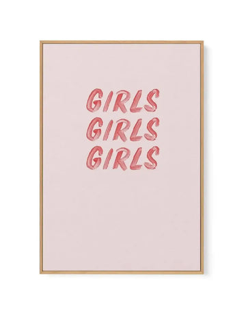 Girls Girls Girls | Framed Canvas-CANVAS-You can shop wall art online with Olive et Oriel for everything from abstract art to fun kids wall art. Our beautiful modern art prints and canvas art are available from large canvas prints to wall art paintings and our proudly Australian artwork collection offers only the highest quality framed large wall art and canvas art Australia - You can buy fashion photography prints or Hampton print posters and paintings on canvas from Olive et Oriel and have the