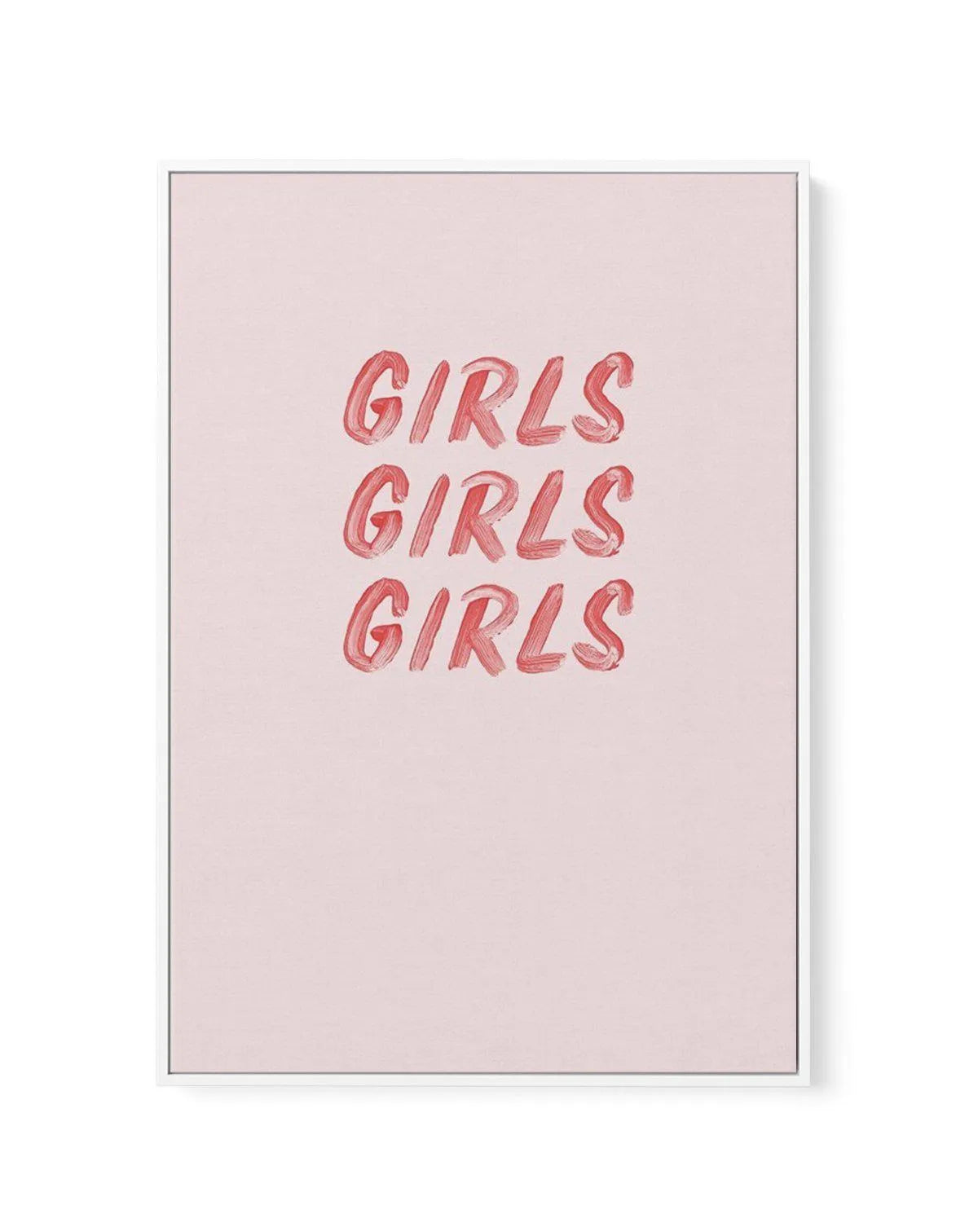 Girls Girls Girls | Framed Canvas-CANVAS-You can shop wall art online with Olive et Oriel for everything from abstract art to fun kids wall art. Our beautiful modern art prints and canvas art are available from large canvas prints to wall art paintings and our proudly Australian artwork collection offers only the highest quality framed large wall art and canvas art Australia - You can buy fashion photography prints or Hampton print posters and paintings on canvas from Olive et Oriel and have the
