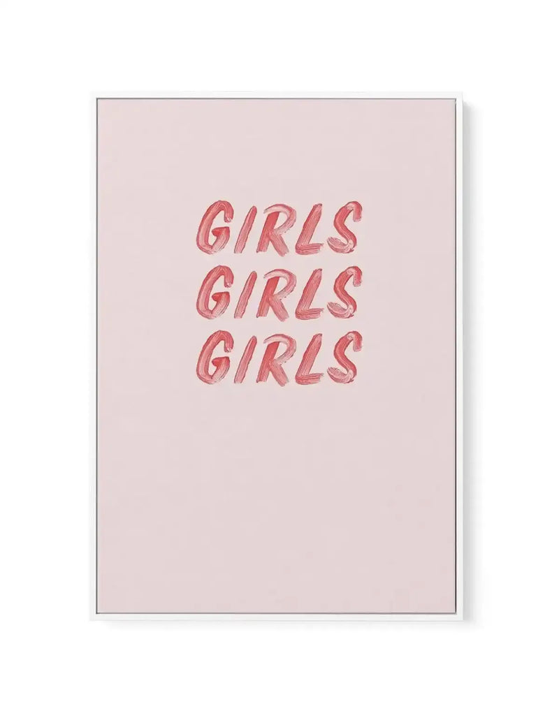 Girls Girls Girls | Framed Canvas-CANVAS-You can shop wall art online with Olive et Oriel for everything from abstract art to fun kids wall art. Our beautiful modern art prints and canvas art are available from large canvas prints to wall art paintings and our proudly Australian artwork collection offers only the highest quality framed large wall art and canvas art Australia - You can buy fashion photography prints or Hampton print posters and paintings on canvas from Olive et Oriel and have the