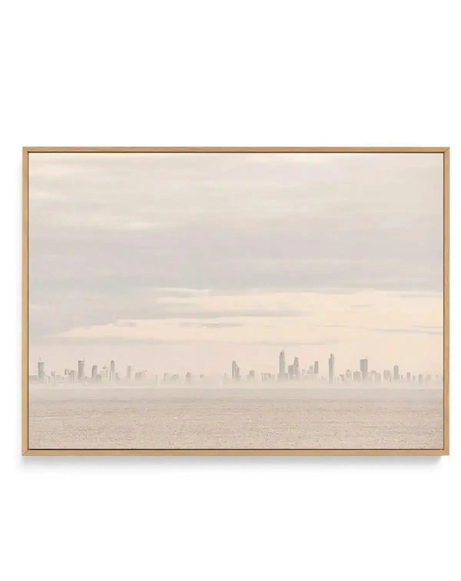 Gold Coast Haze | Framed Canvas-CANVAS-You can shop wall art online with Olive et Oriel for everything from abstract art to fun kids wall art. Our beautiful modern art prints and canvas art are available from large canvas prints to wall art paintings and our proudly Australian artwork collection offers only the highest quality framed large wall art and canvas art Australia - You can buy fashion photography prints or Hampton print posters and paintings on canvas from Olive et Oriel and have them 