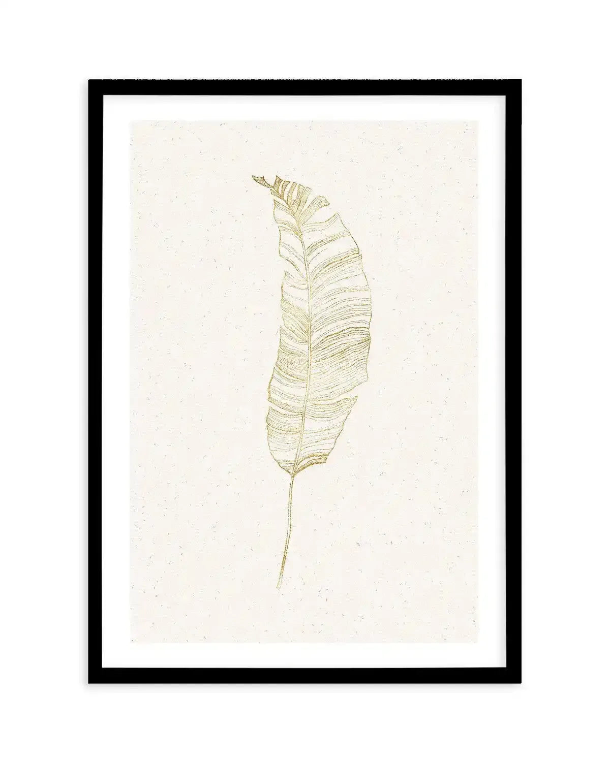 Gold Palm II Art Print-PRINT-Olive et Oriel-Olive et Oriel-A5 | 5.8" x 8.3" | 14.8 x 21cm-Black-With White Border-Buy-Australian-Art-Prints-Online-with-Olive-et-Oriel-Your-Artwork-Specialists-Austrailia-Decorate-With-Coastal-Photo-Wall-Art-Prints-From-Our-Beach-House-Artwork-Collection-Fine-Poster-and-Framed-Artwork