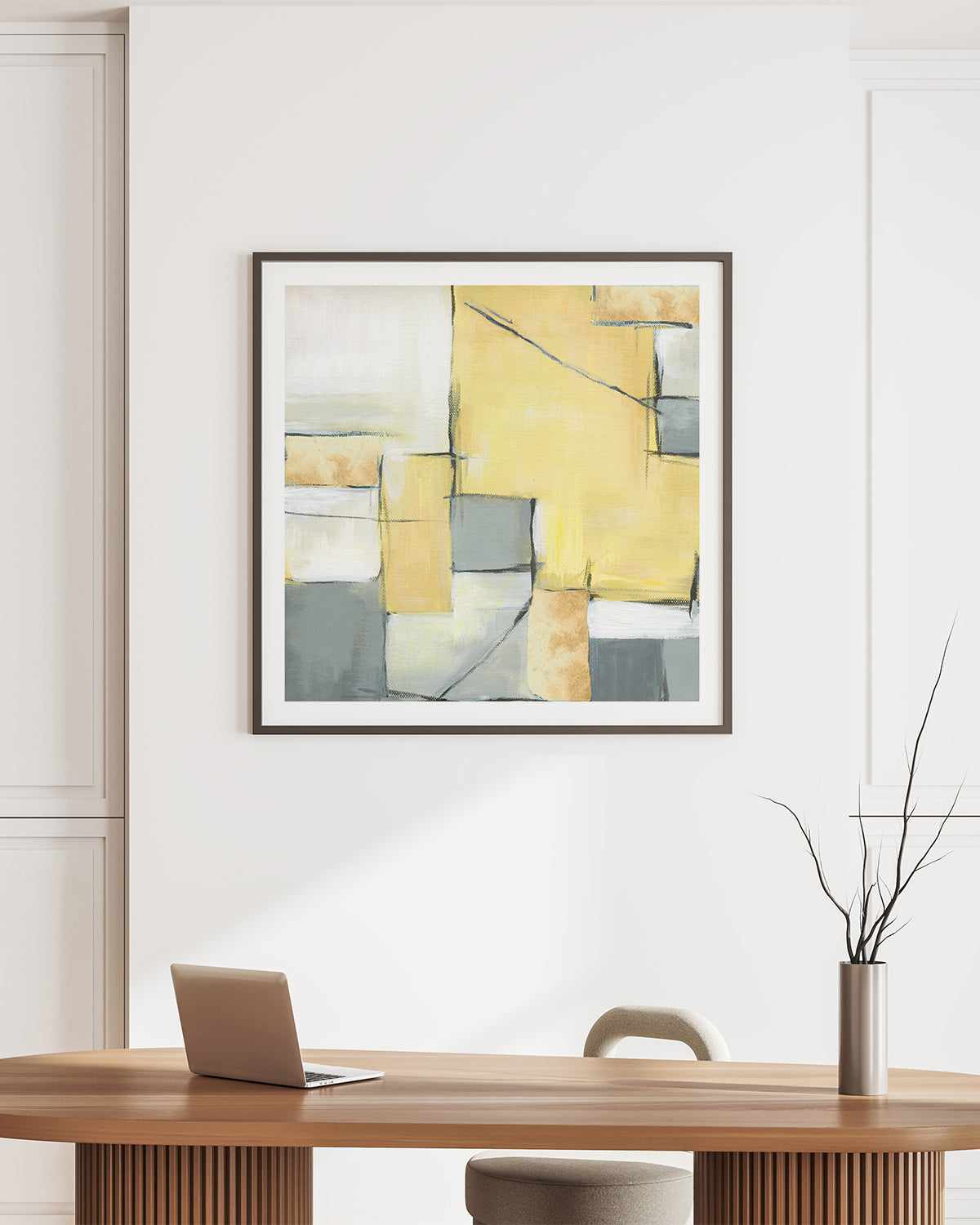 Golden Abstract II Art Print