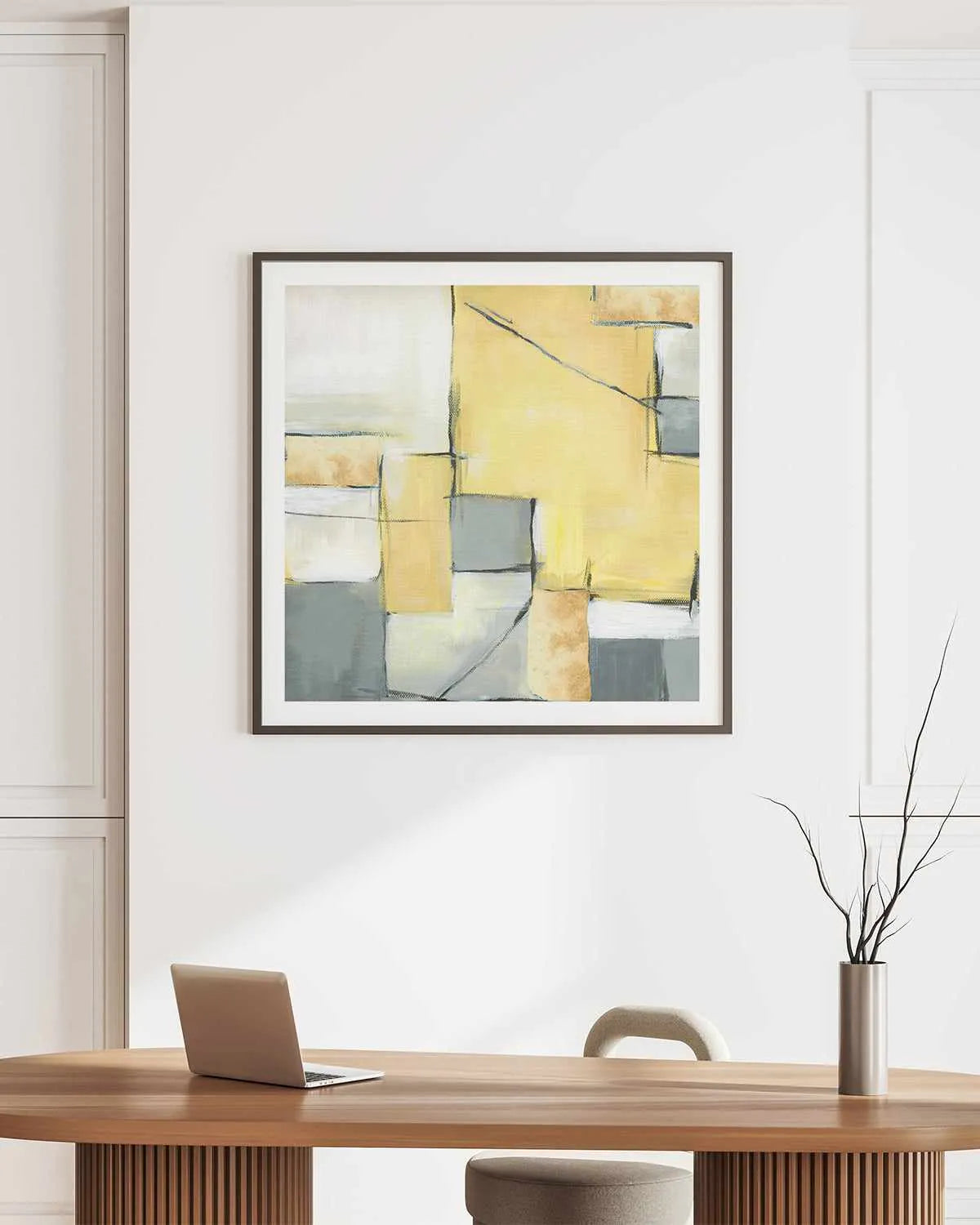 Golden Abstract II Art Print from Olive et Oriel where you can shop wallpaper and artworks online