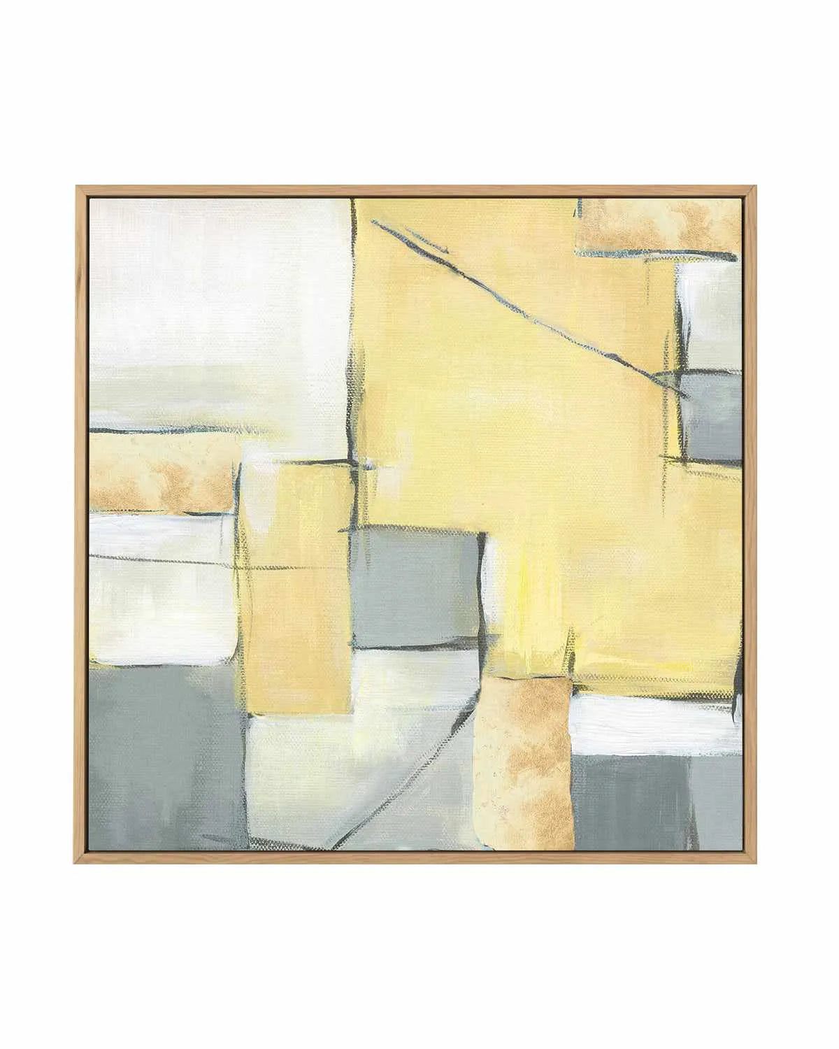 Golden Abstract II | Framed Canvas Art Print from Olive et Oriel where you can shop wallpaper and artworks online