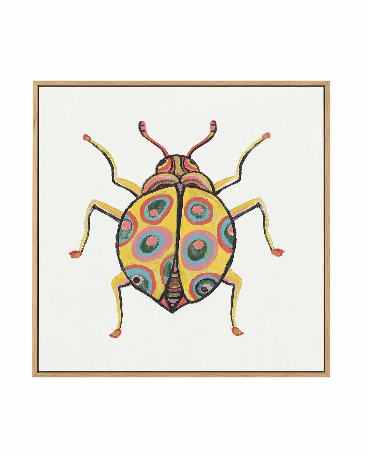 Golden Beetle | Framed Canvas Art Print from Olive et Oriel where you can shop wallpaper and artworks online