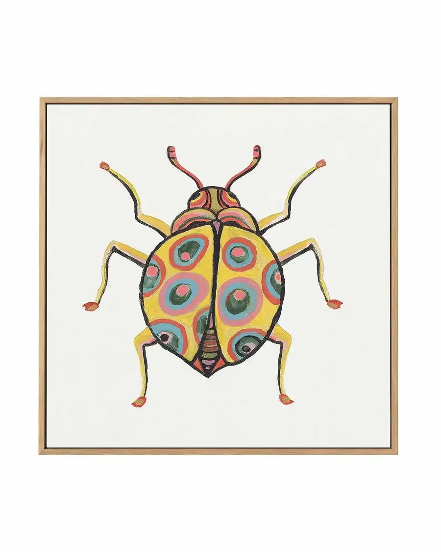 Golden Beetle | Framed Canvas Art Print from Olive et Oriel where you can shop wallpaper and artworks online