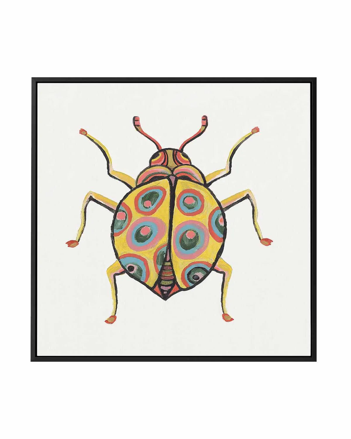 Golden Beetle | Framed Canvas Art Print from Olive et Oriel where you can shop wallpaper and artworks online