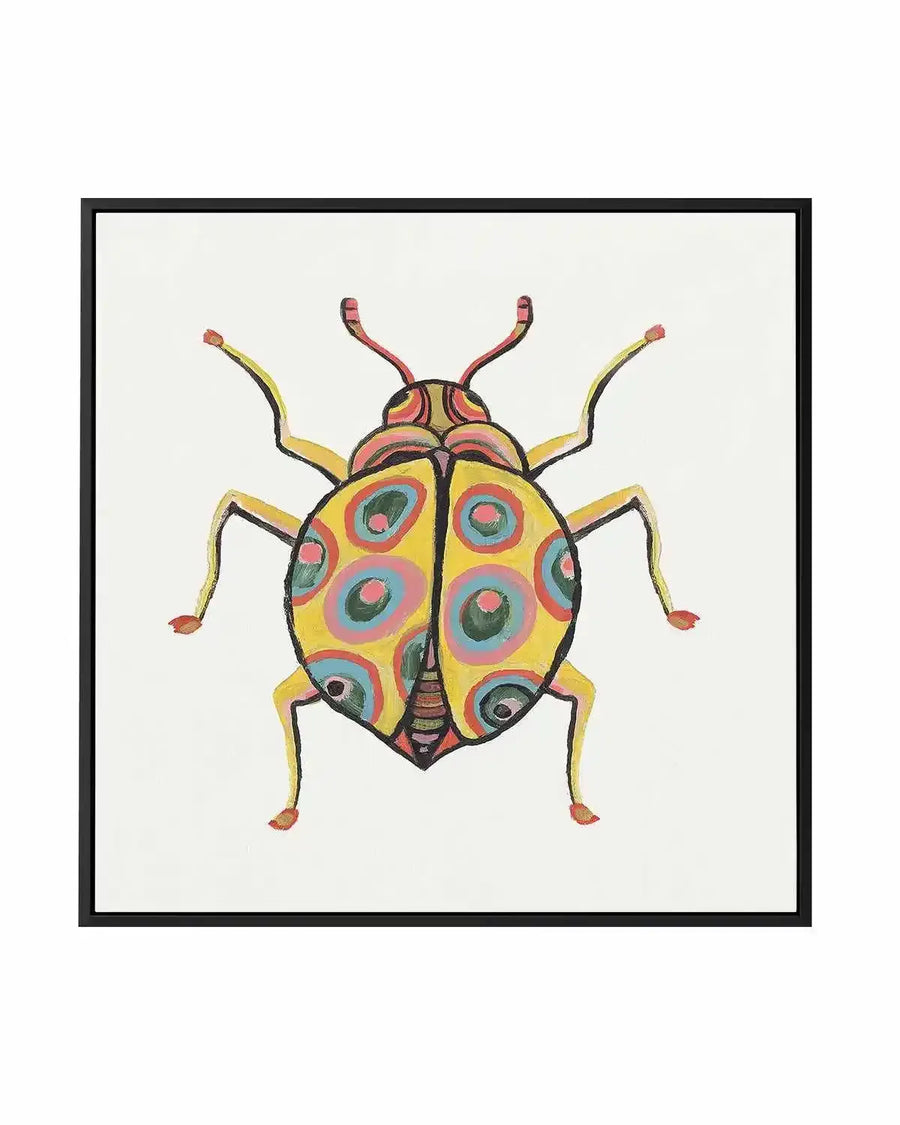 Golden Beetle | Framed Canvas Art Print from Olive et Oriel where you can shop wallpaper and artworks online