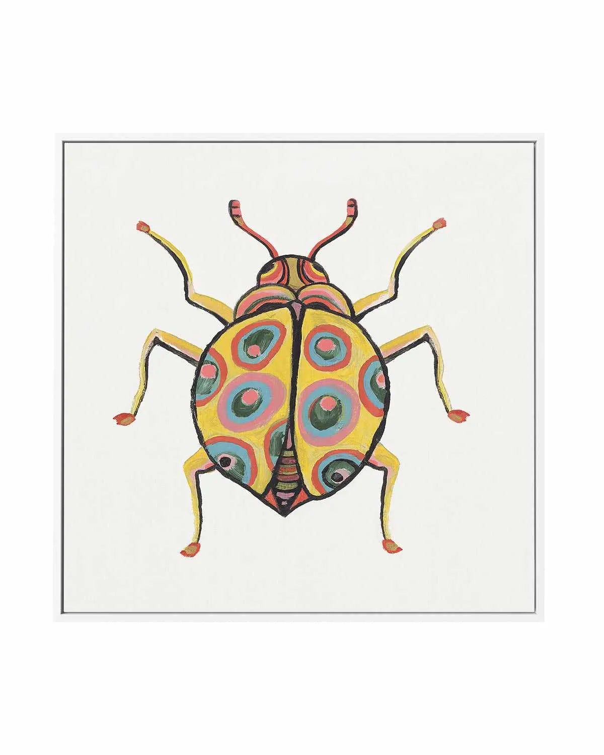 Golden Beetle | Framed Canvas Art Print from Olive et Oriel where you can shop wallpaper and artworks online