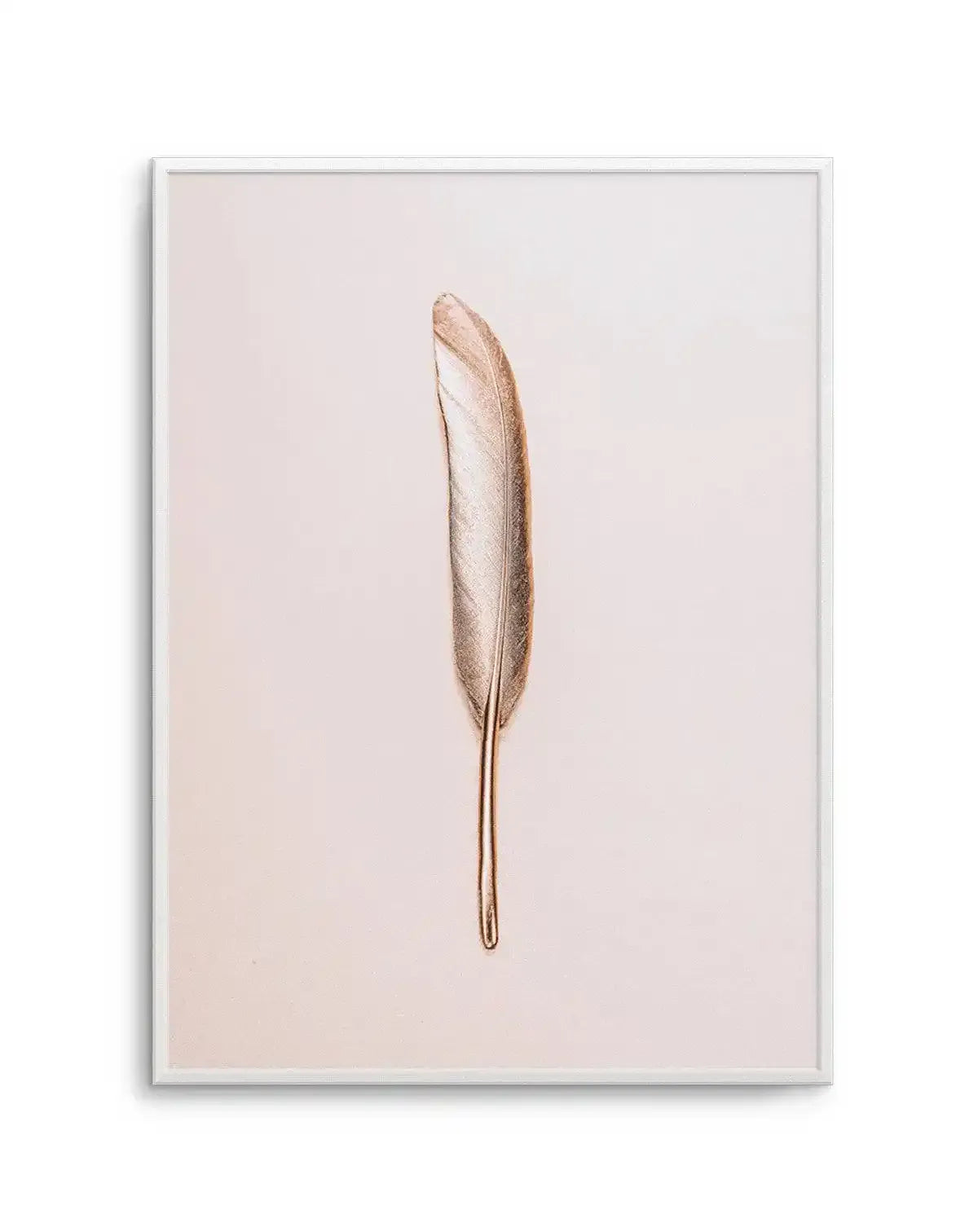 Golden Feather Art Print-PRINT-Olive et Oriel-Olive et Oriel-A5 | 5.8" x 8.3" | 14.8 x 21cm-Unframed Art Print-With White Border-Buy-Australian-Art-Prints-Online-with-Olive-et-Oriel-Your-Artwork-Specialists-Austrailia-Decorate-With-Coastal-Photo-Wall-Art-Prints-From-Our-Beach-House-Artwork-Collection-Fine-Poster-and-Framed-Artwork