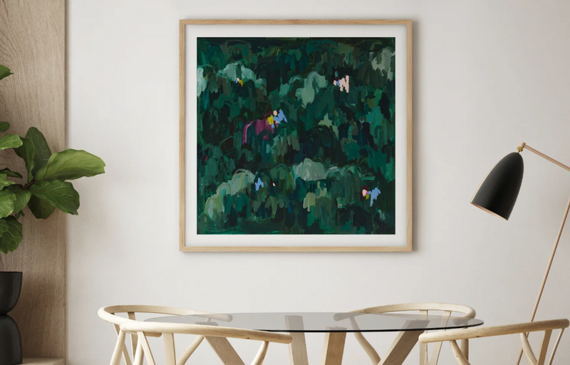 Buy Green Abstract Wall Art Print Australia