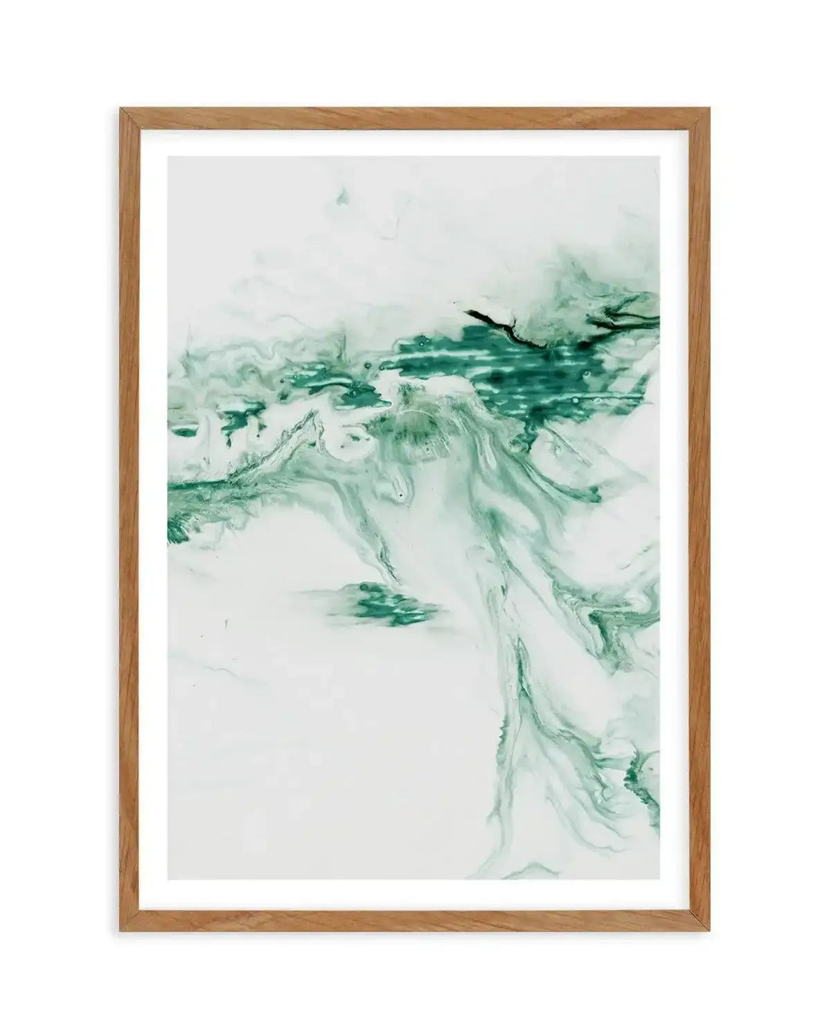 Green Abstract II Art Print-PRINT-Olive et Oriel-Olive et Oriel-50x70 cm | 19.6" x 27.5"-Walnut-With White Border-Buy-Australian-Art-Prints-Online-with-Olive-et-Oriel-Your-Artwork-Specialists-Austrailia-Decorate-With-Coastal-Photo-Wall-Art-Prints-From-Our-Beach-House-Artwork-Collection-Fine-Poster-and-Framed-Artwork
