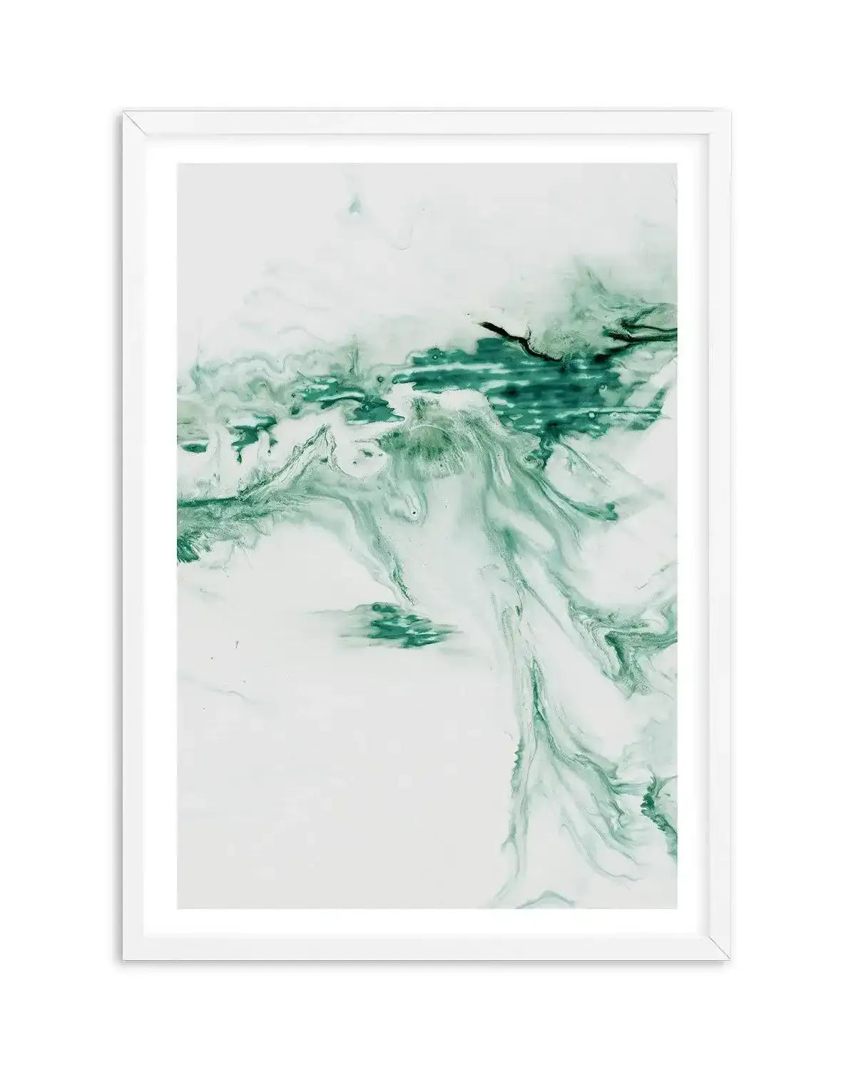 Green Abstract II Art Print-PRINT-Olive et Oriel-Olive et Oriel-A4 | 8.3" x 11.7" | 21 x 29.7cm-White-With White Border-Buy-Australian-Art-Prints-Online-with-Olive-et-Oriel-Your-Artwork-Specialists-Austrailia-Decorate-With-Coastal-Photo-Wall-Art-Prints-From-Our-Beach-House-Artwork-Collection-Fine-Poster-and-Framed-Artwork