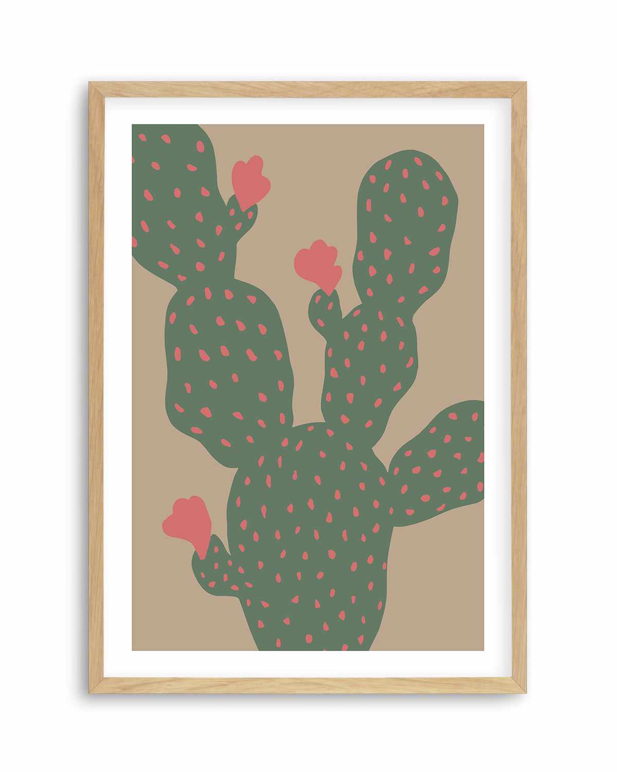 Green Cactus II Art Print